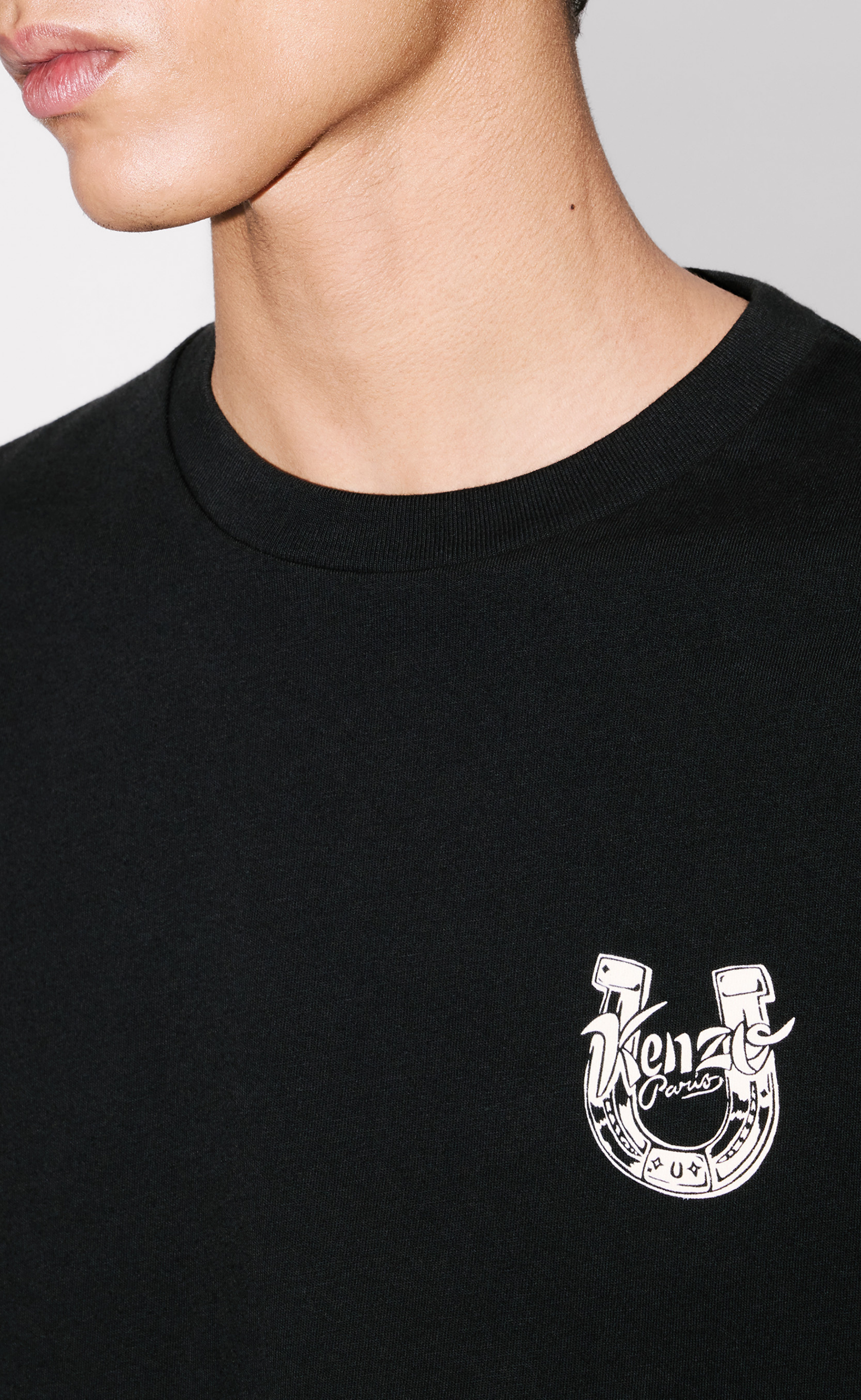 GOTS KENZO LUCKY HORSES CLASSIC BLACK T-SHIRT
