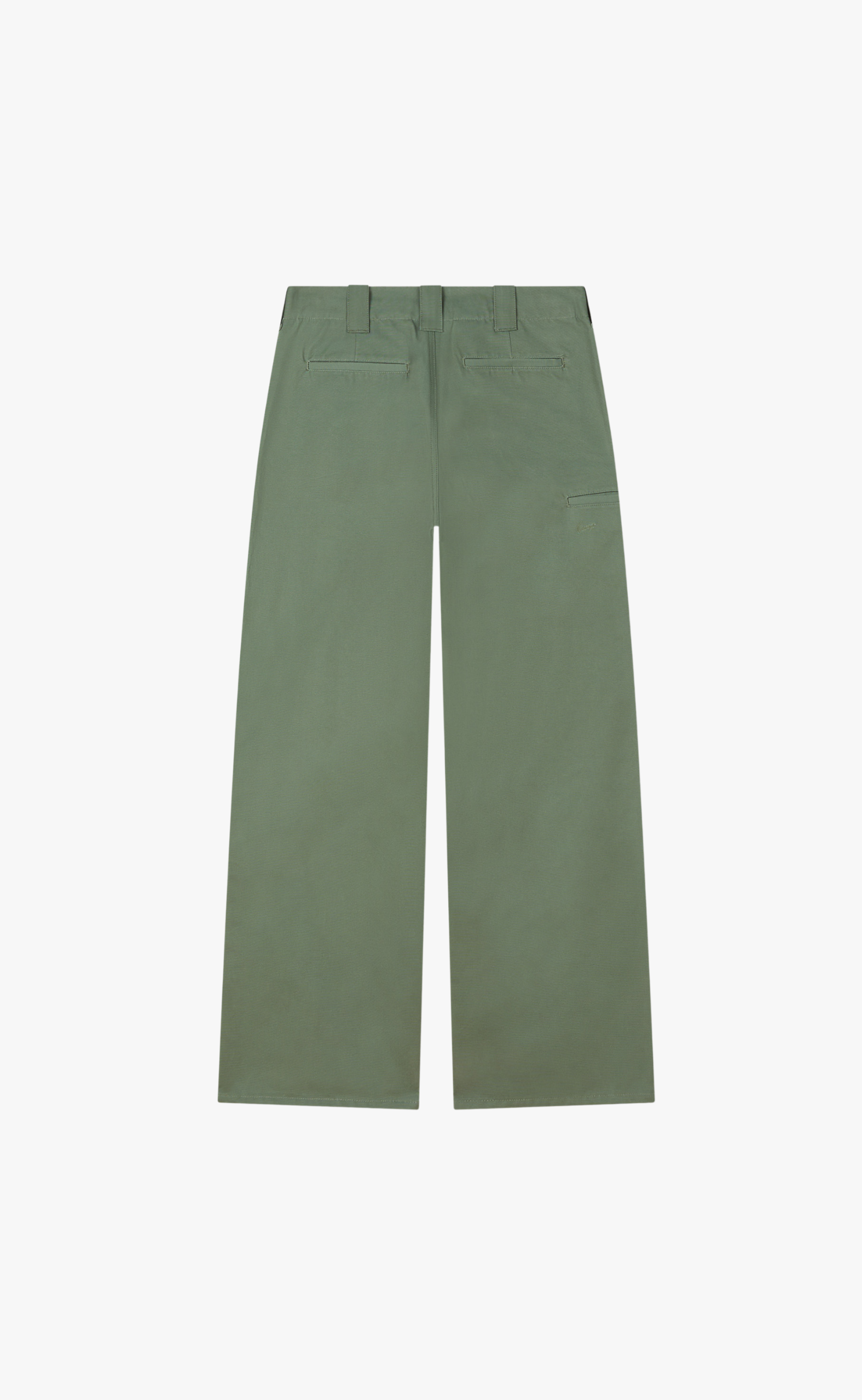 DOUBLE KNEE CHINO KHAKI PANTS