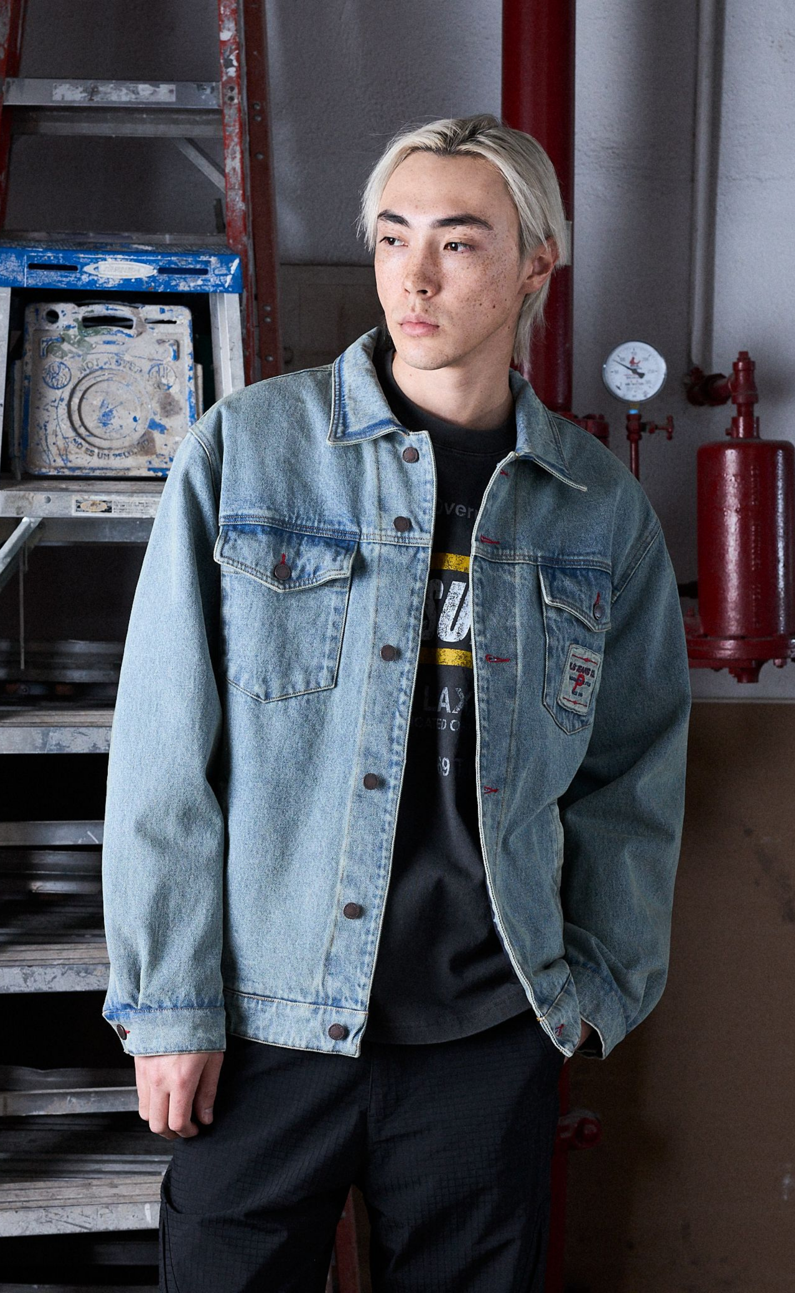 PARK INSULATED DENIM INDIGO JACKET