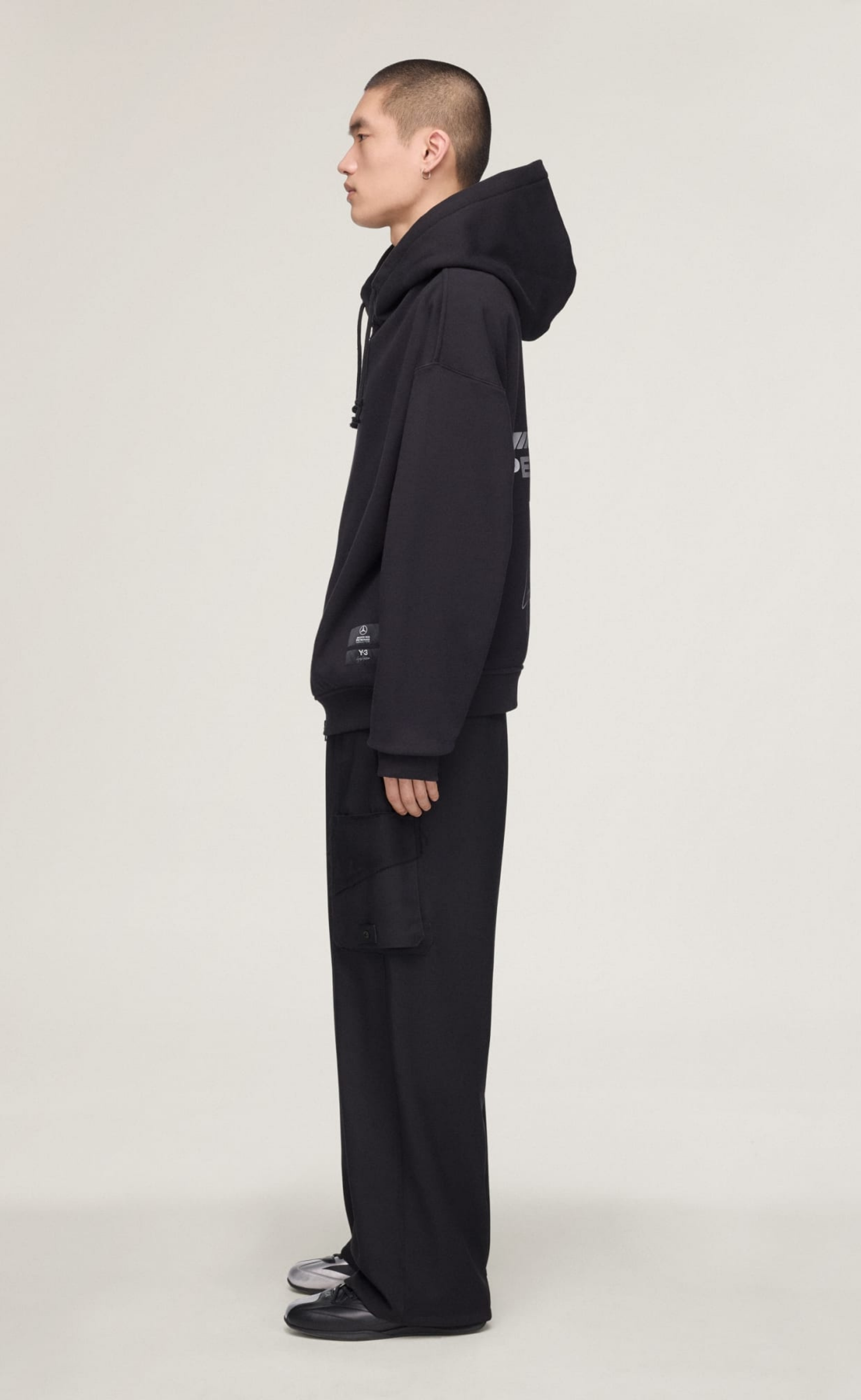 F1 MERCEDES BLACK ZIP HOODIE