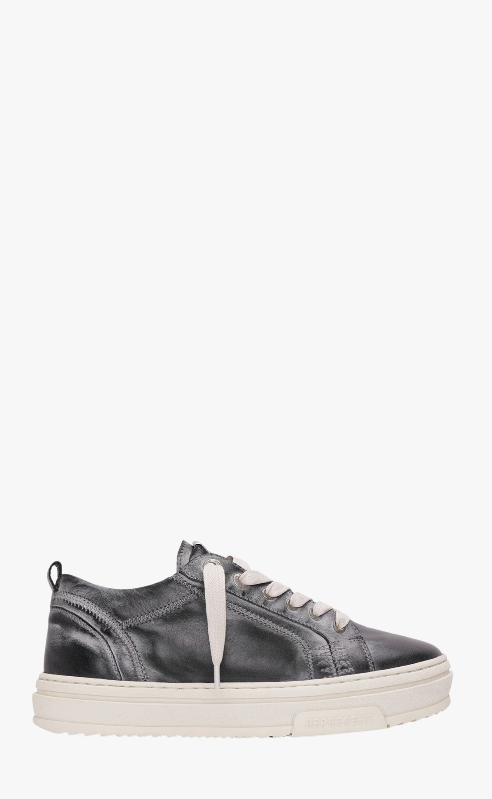HTN DISTRESSED OFF BLACK SNEAKER