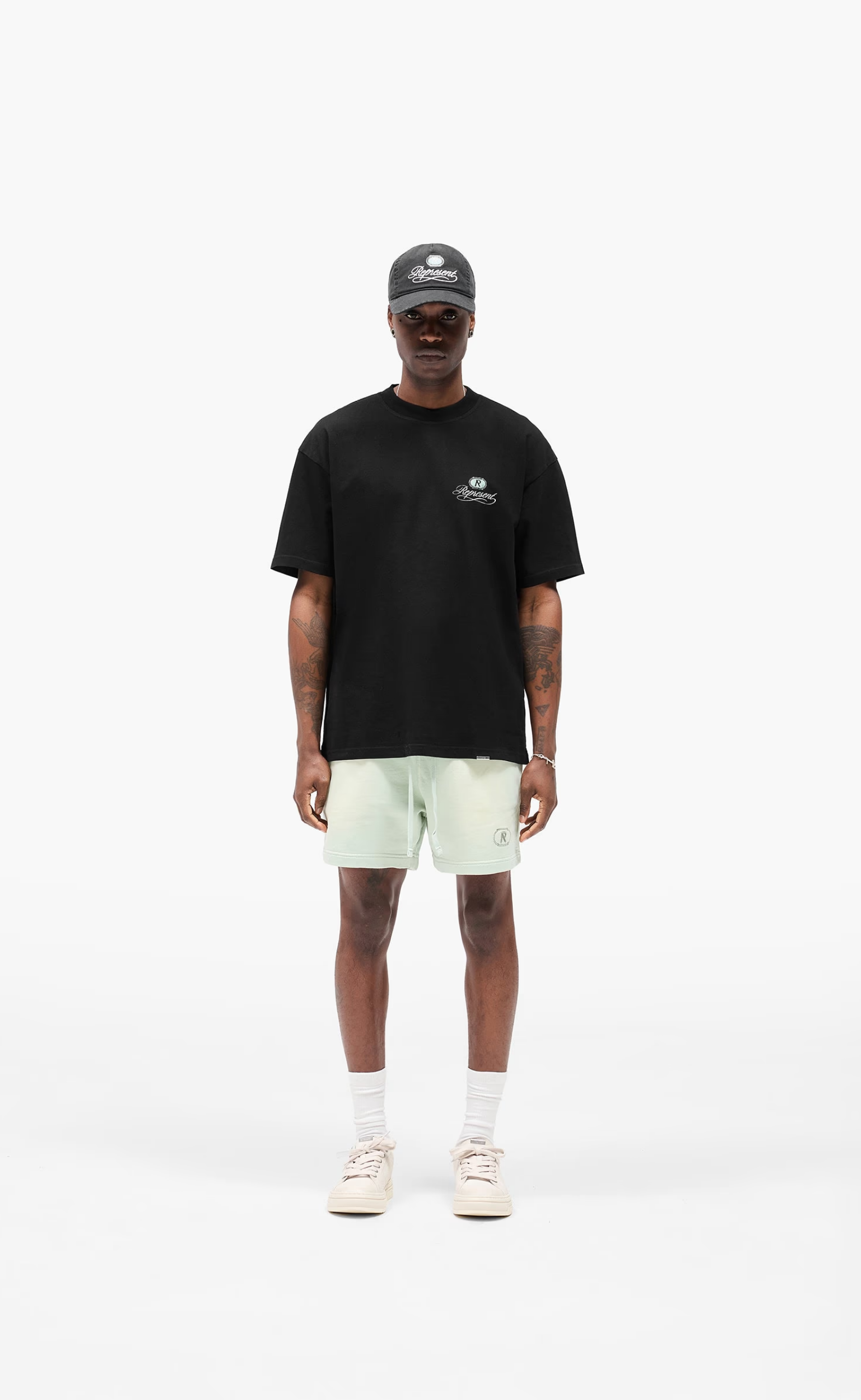 GRAND VINTAGE HAND DRAWN JET BLACK T-SHIRT
