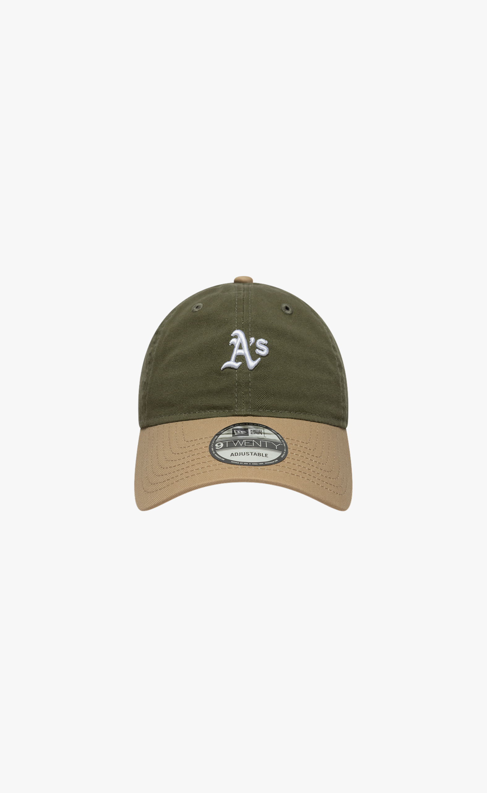 OAKLAND ATHLETICS MINI WASHED CONTRAST 9TWENTY GREEN BEIGE HAT