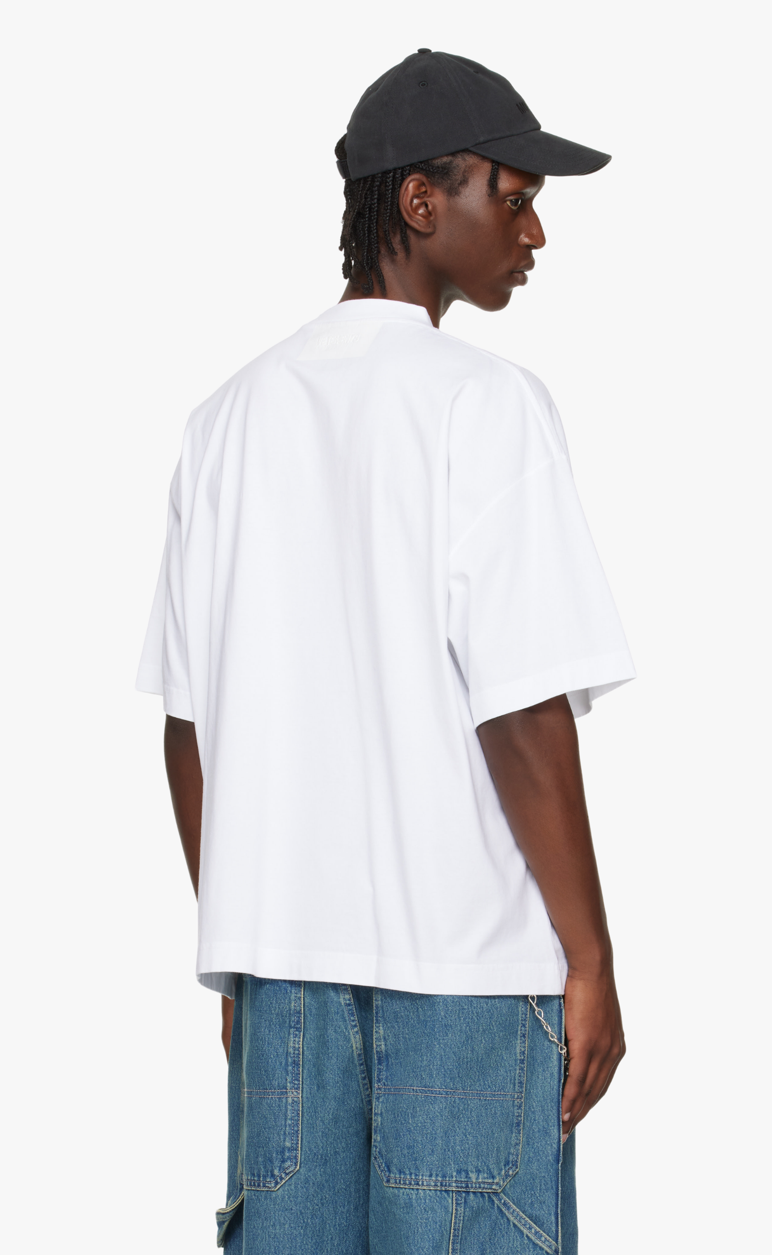 TAPED LOGO WHITE T-SHIRT