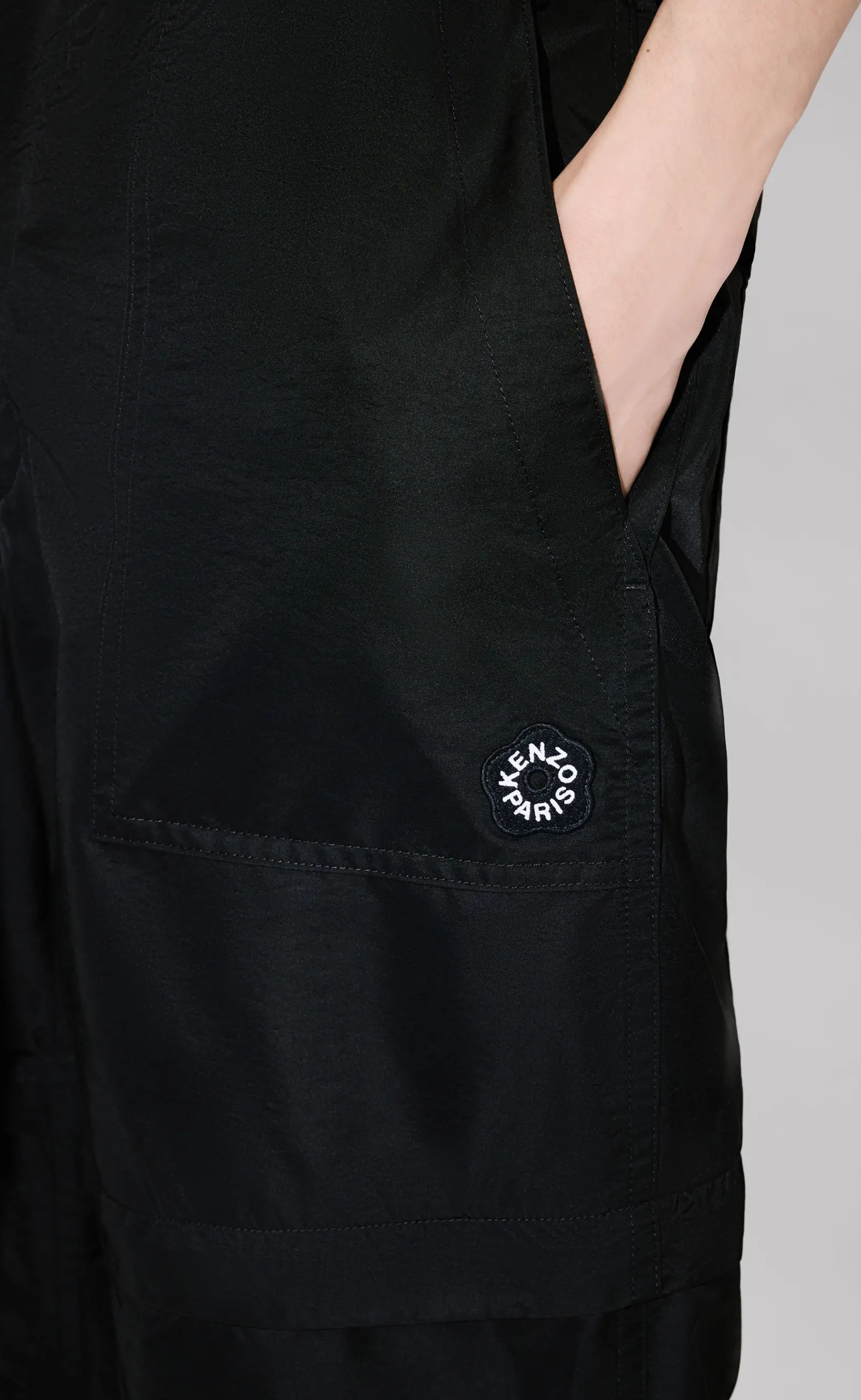 BOKE FLOWER 2.0 TECHNICAL BLACK PANTS