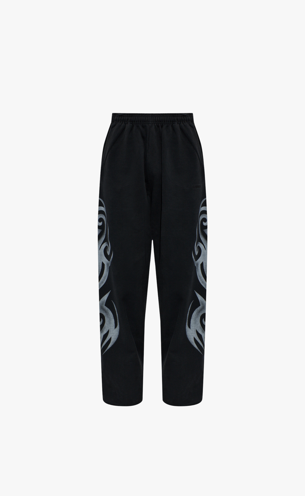 GRAFFITI TRIBAL WASHED BLACK SWEATPANTS