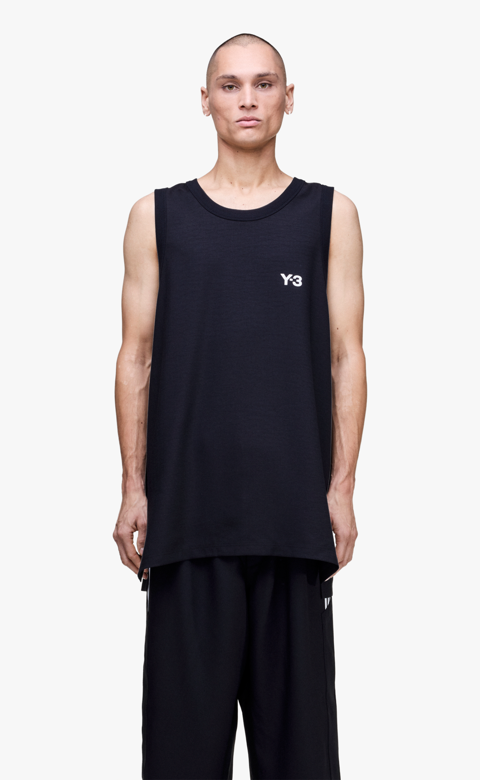 Y-3 ELEGANT BASKETBALL BLACK TANK TOP
