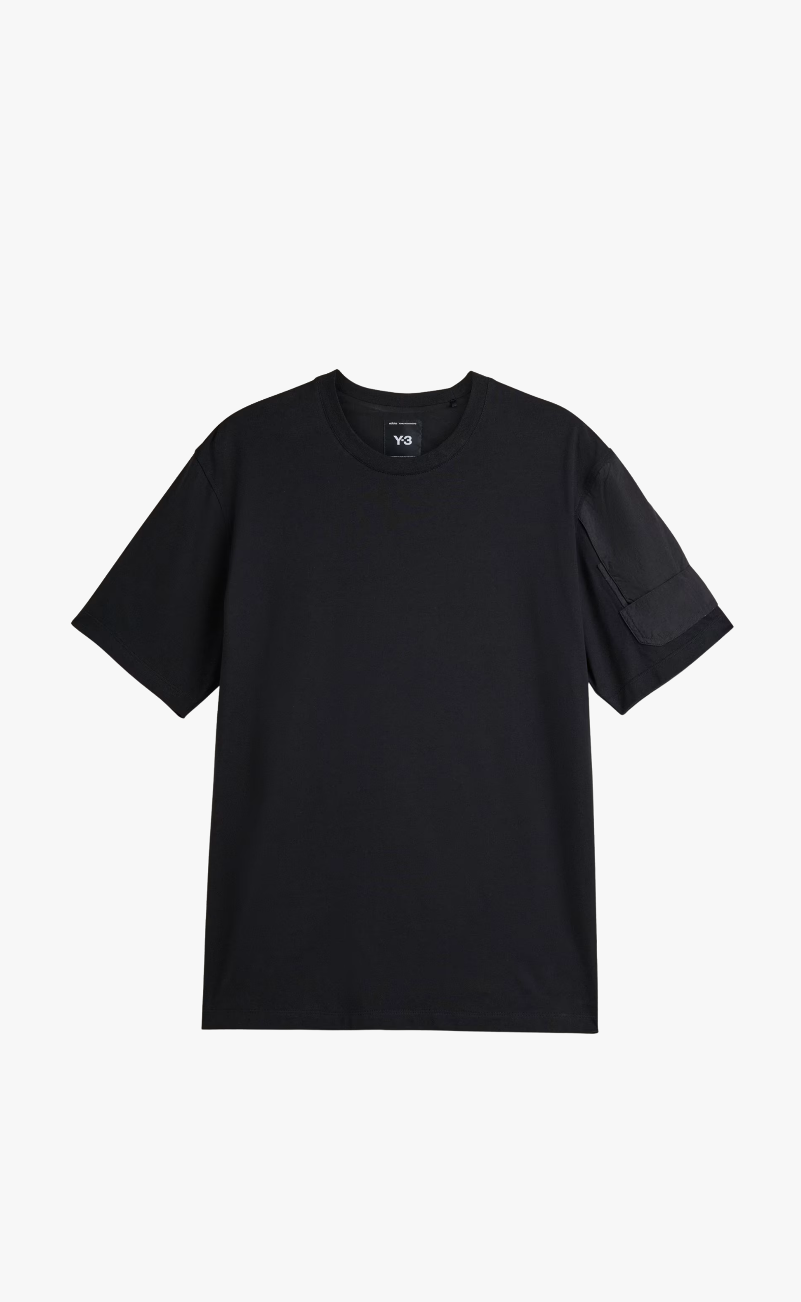 Y-3 UTILITY SHORT SLEEVE BLACK T-SHIRT