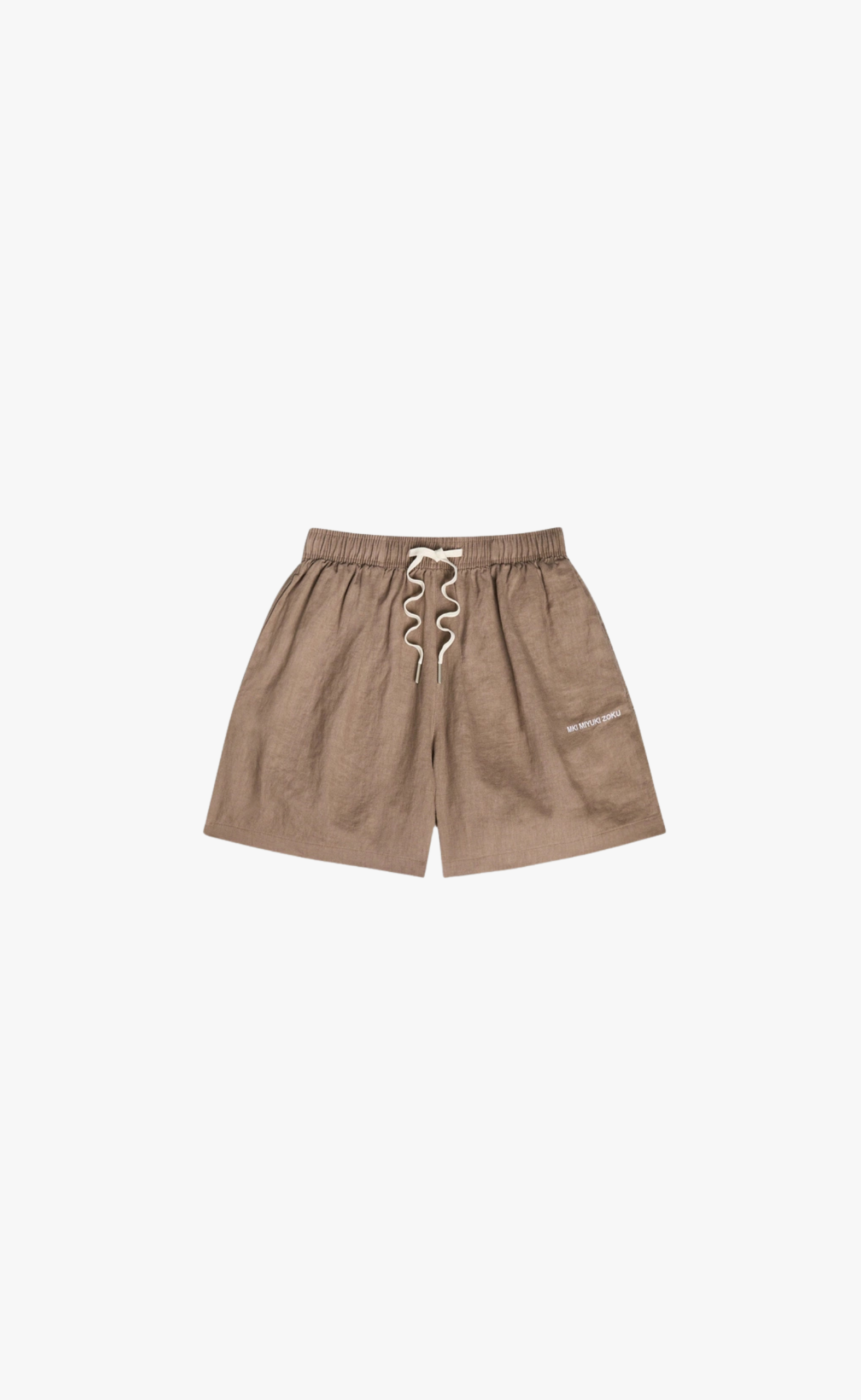 LINEN MUSHROOM SHORTS