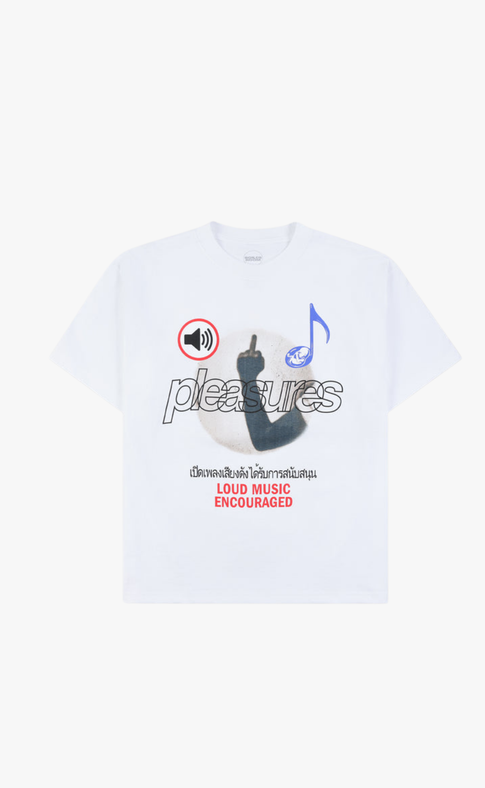 LOUD MUSIC WHITE T-SHIRT
