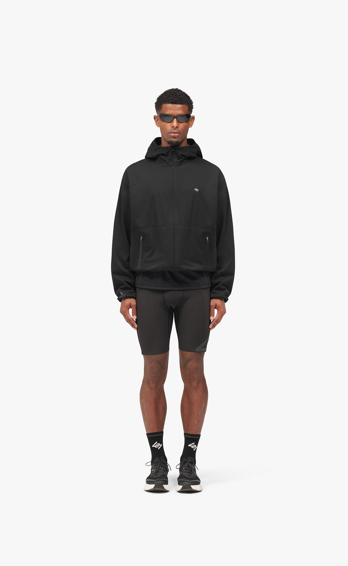 247 POWER SHIELD WINDBREAKER JET BLACK JACKET