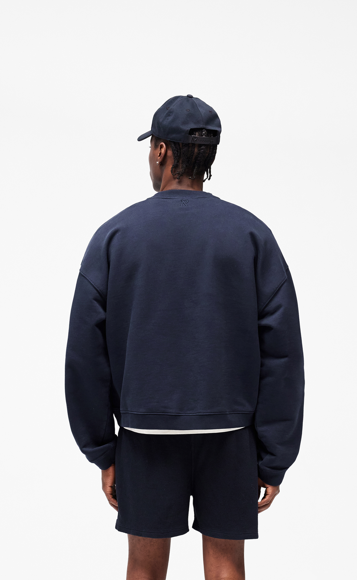 INITIAL BOXY MIDNIGHT NAVY CREWNECK