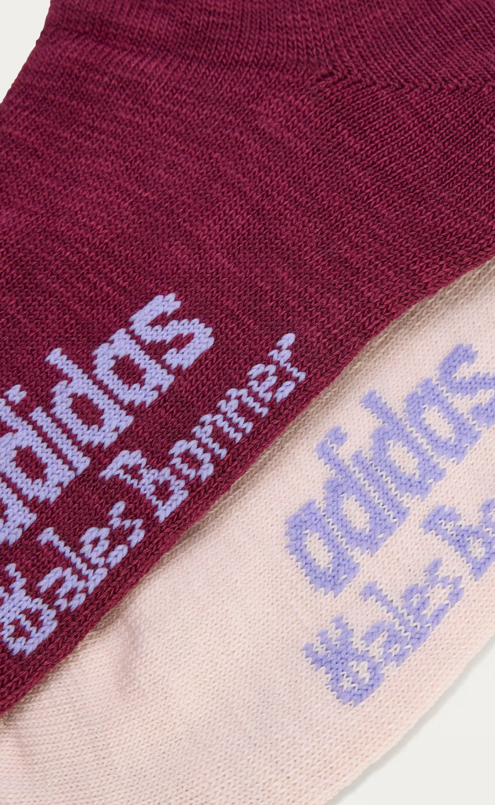 WB 3-STRIPES MAROON SOCKS