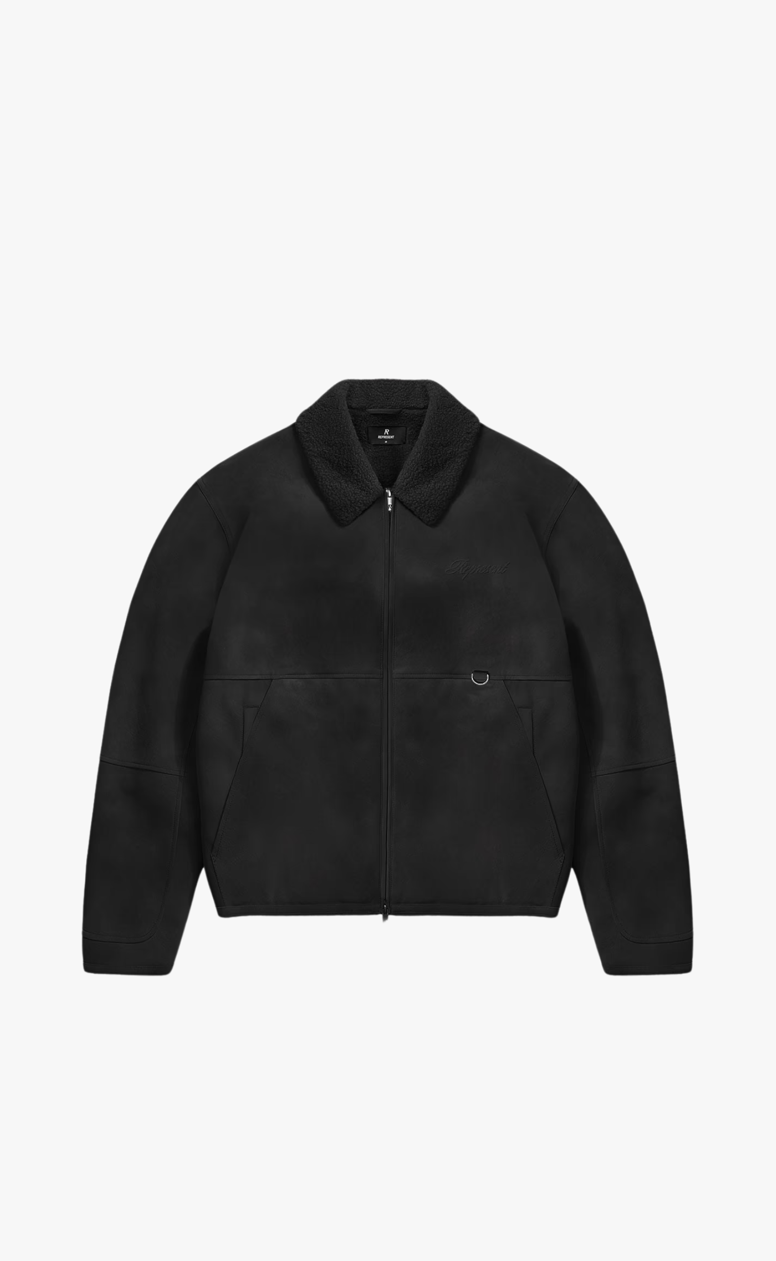 SHEARLING JET BLACK JACKET