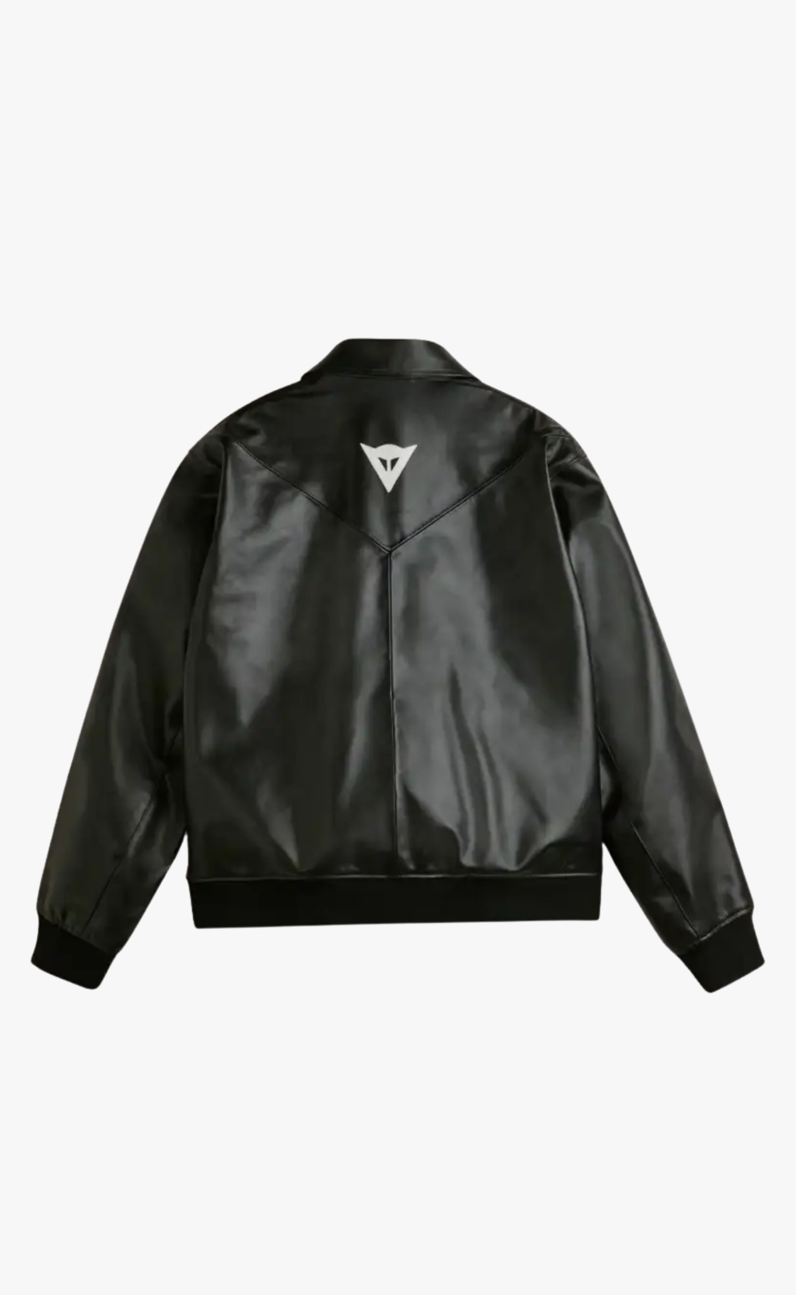 Y-3 NBHD LEATHER BOMBER BLACK JACKET