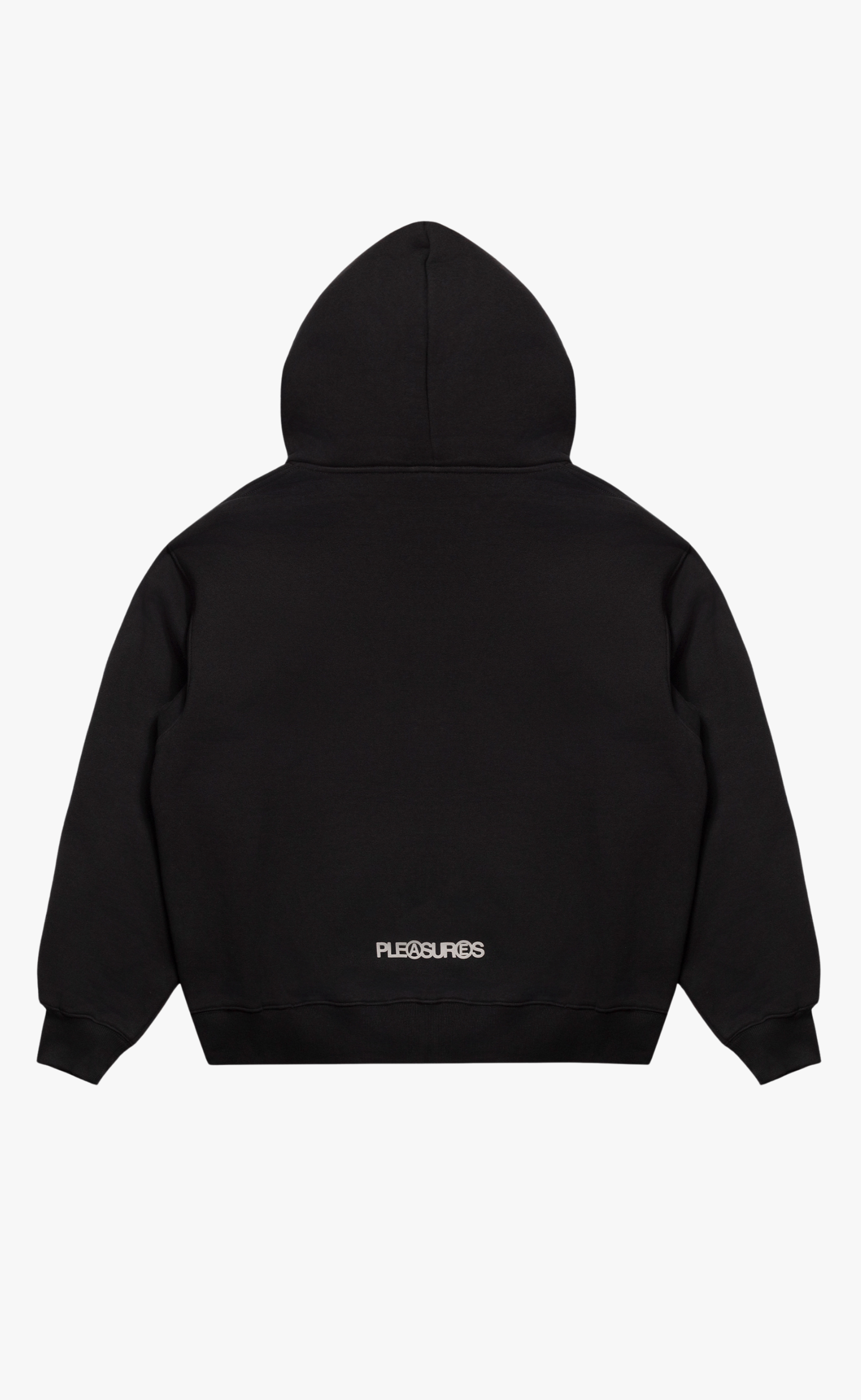 ZINE ZIP-UP BLACK HOODIE