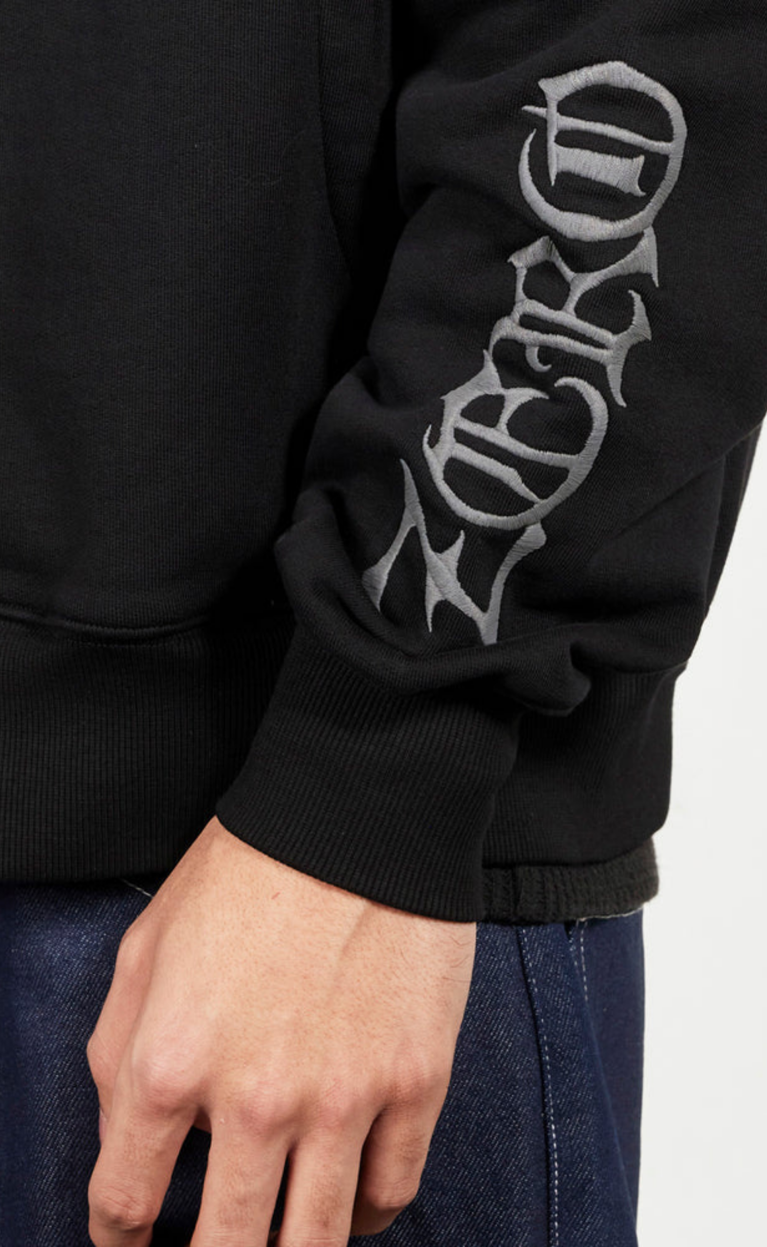 BALACLAVA ZIP BLACK HOODIE