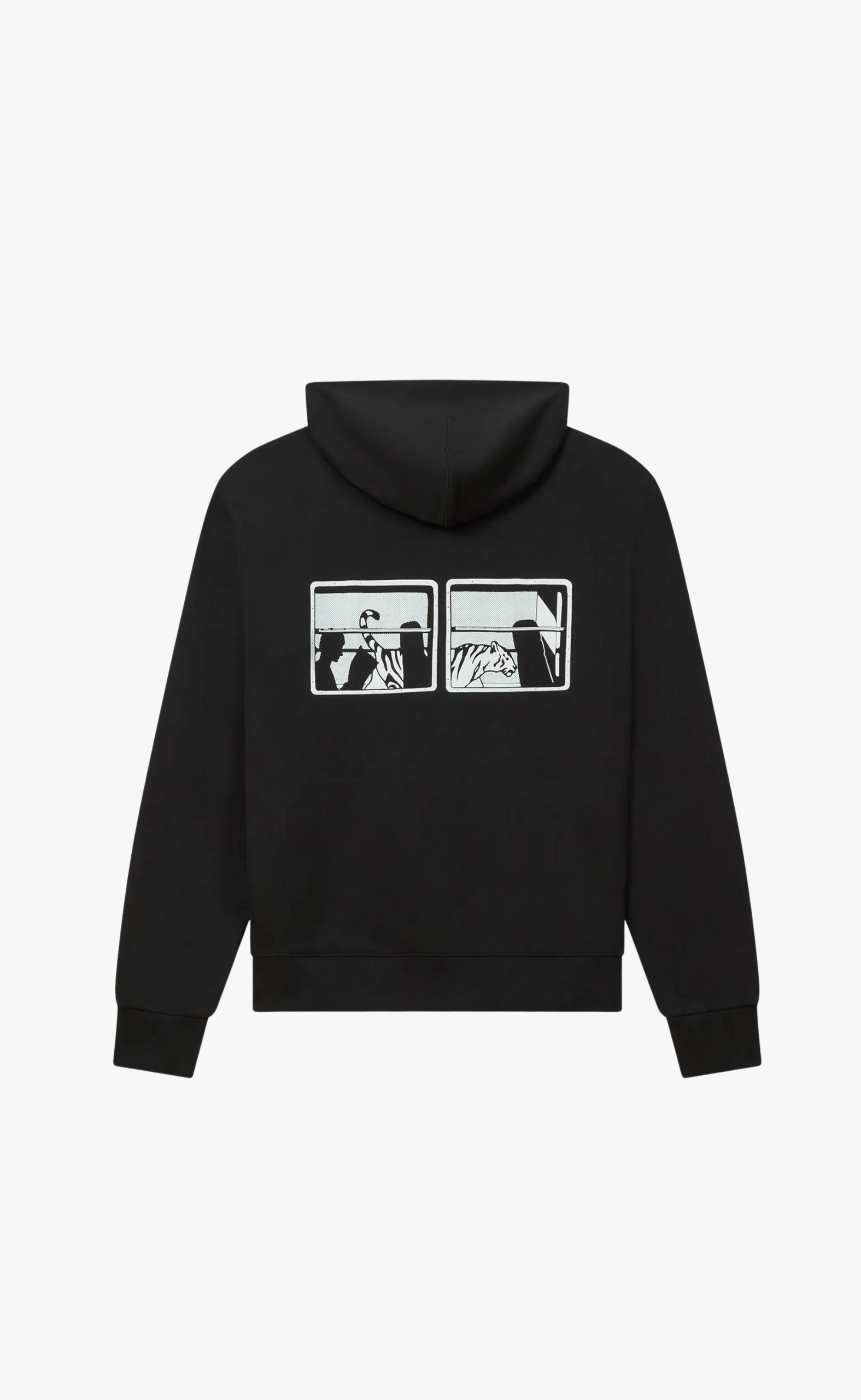 KENZO CITY CLASSIC FULL BLACK ZIP HOODIE