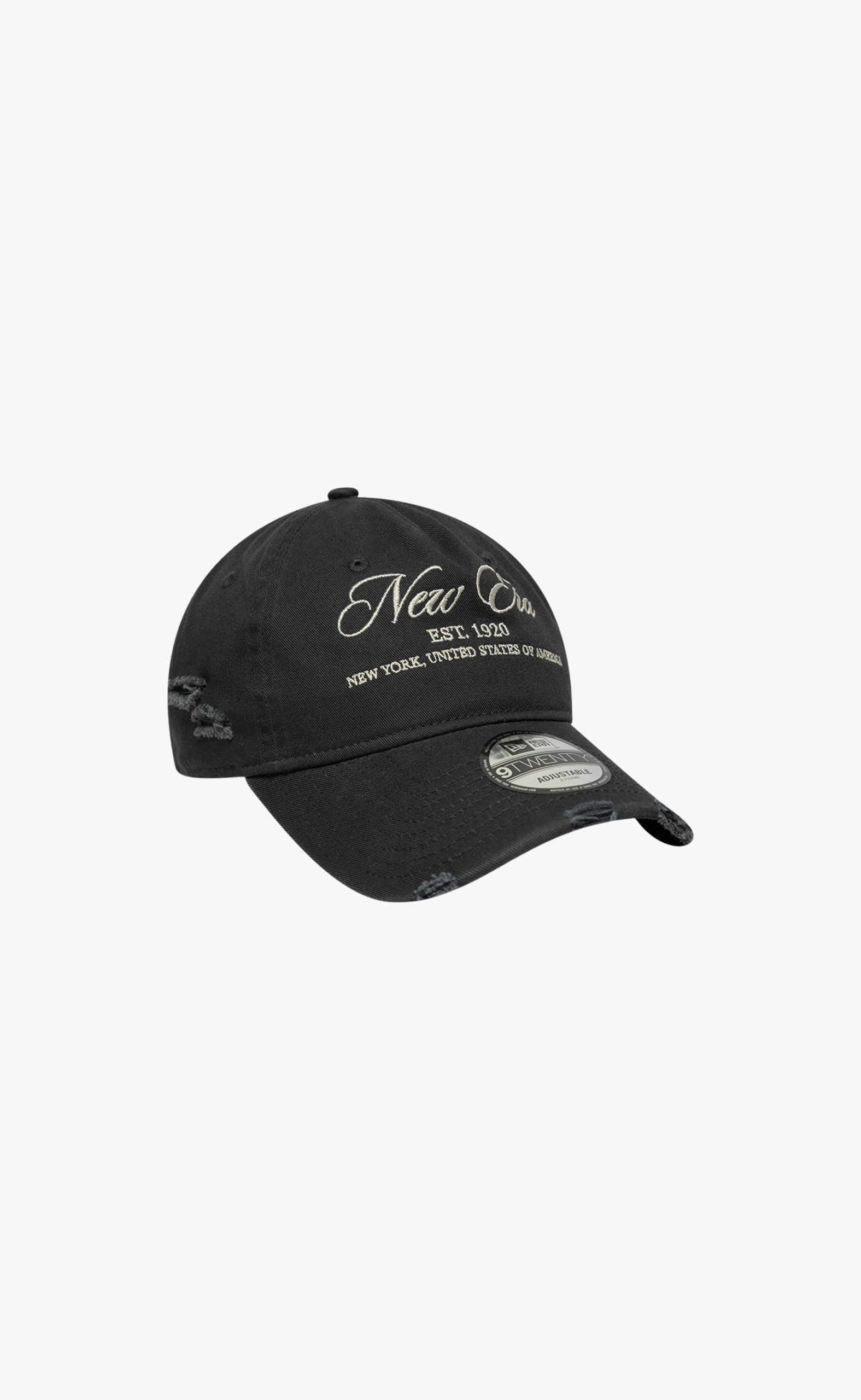 NEW ERA WASH DISTRESS 9TWENTY WASHED BLACK HAT