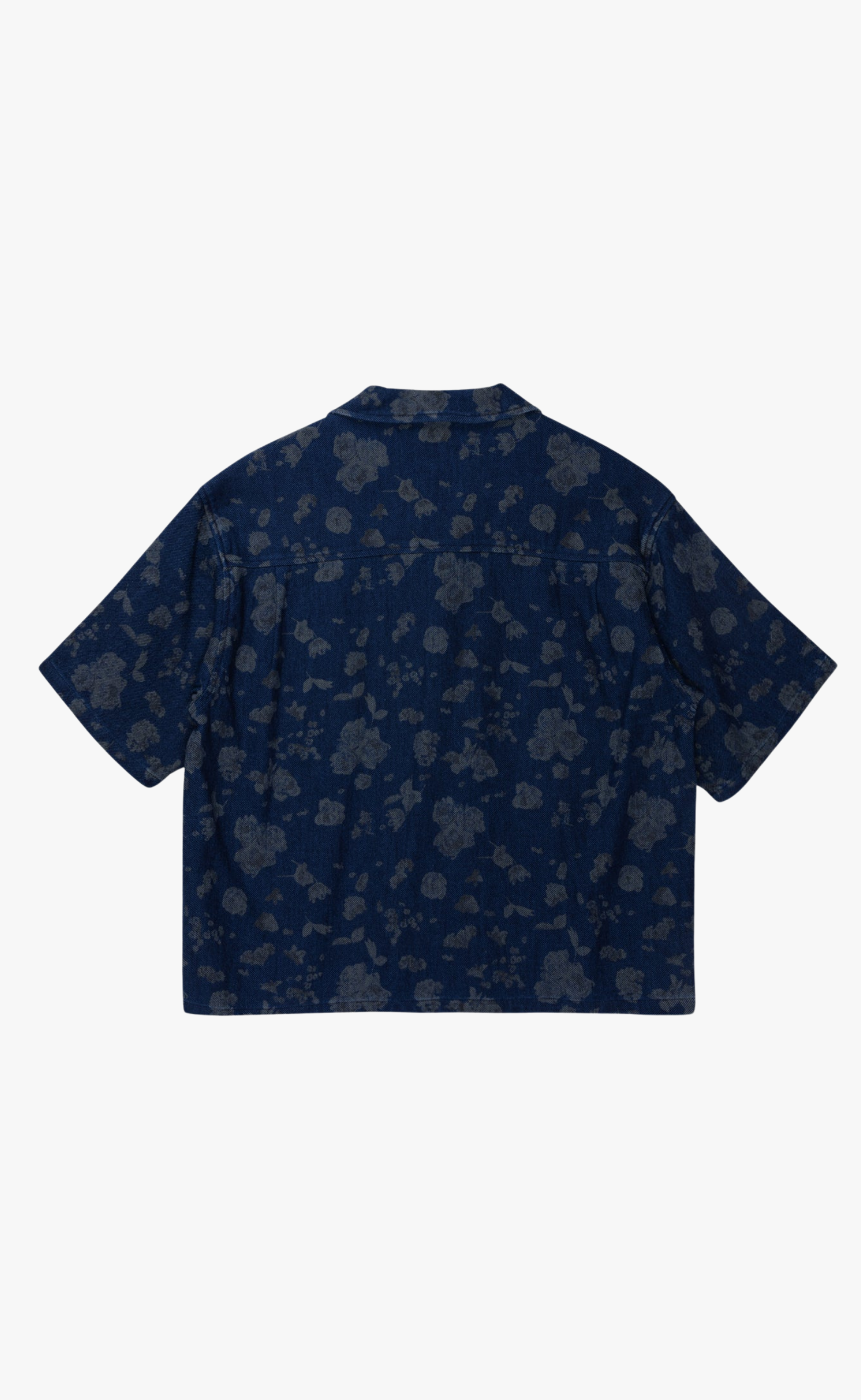 INDIGO FLORAL CAMP BLUE SHIRT