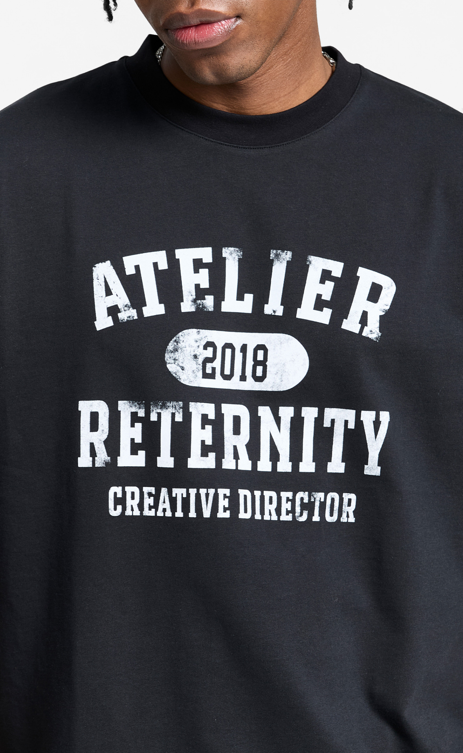 ATELIER EMBLEM BLACK T-SHIRT