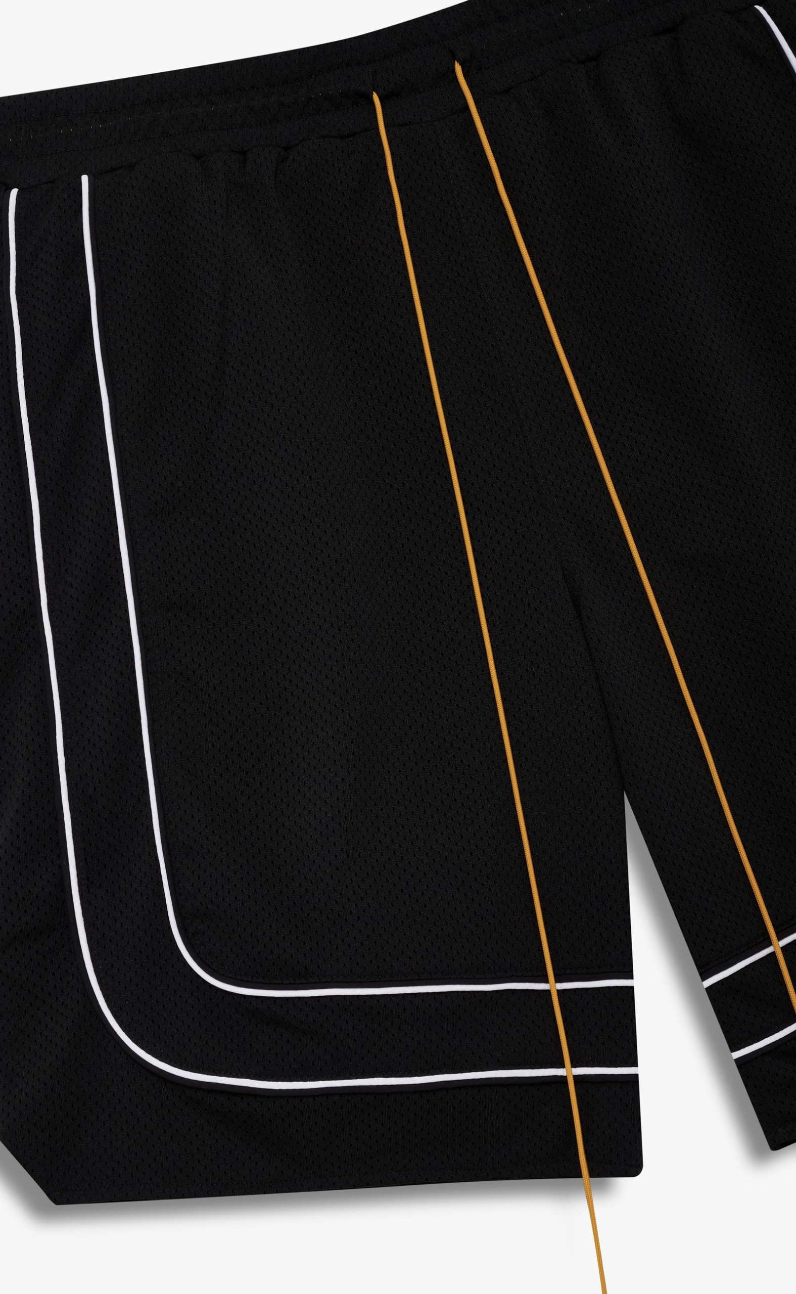 BAGGY MESH BASKETBALL BLACK SHORTS