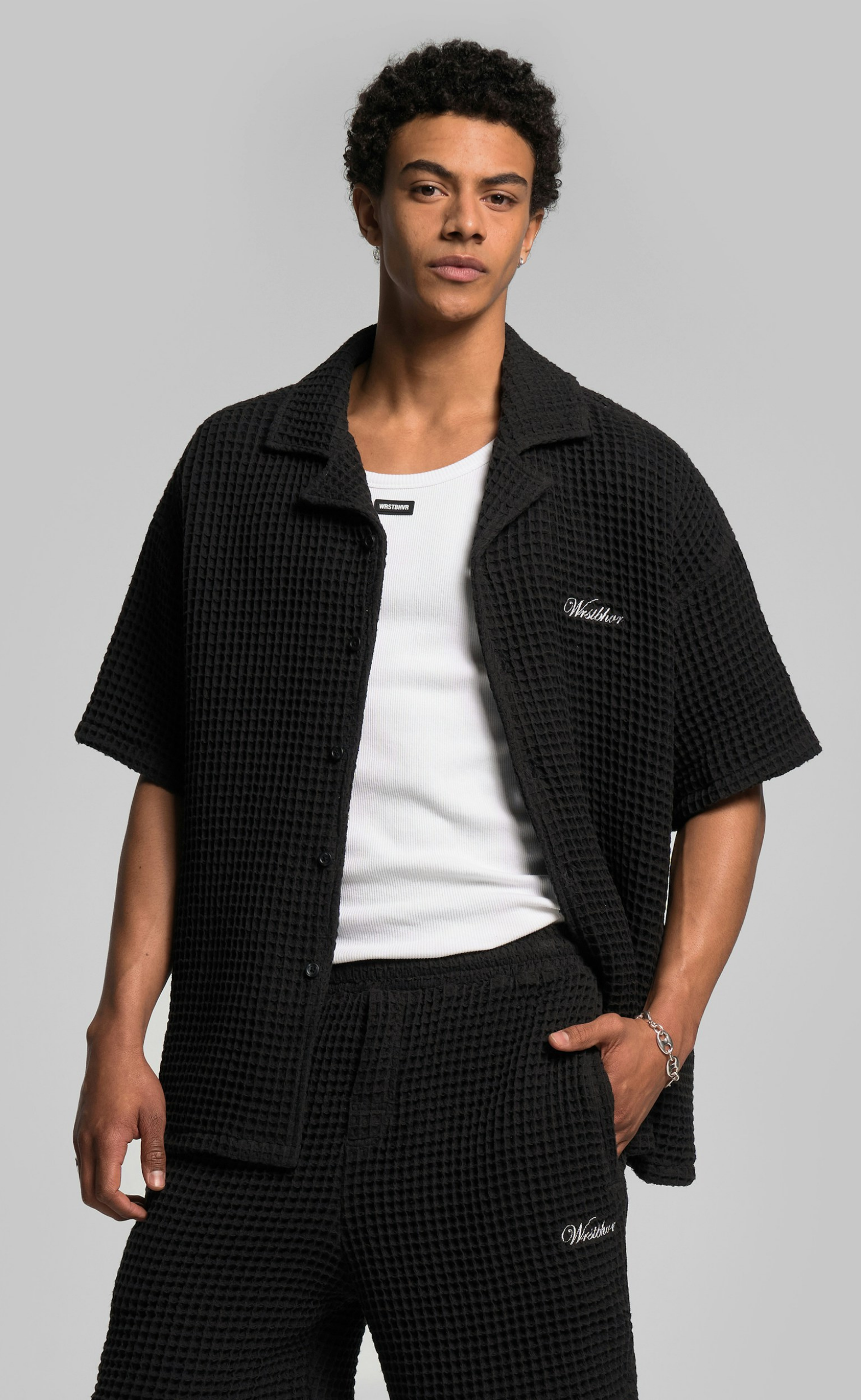 WAFA RESORT JET BLACK SHIRT