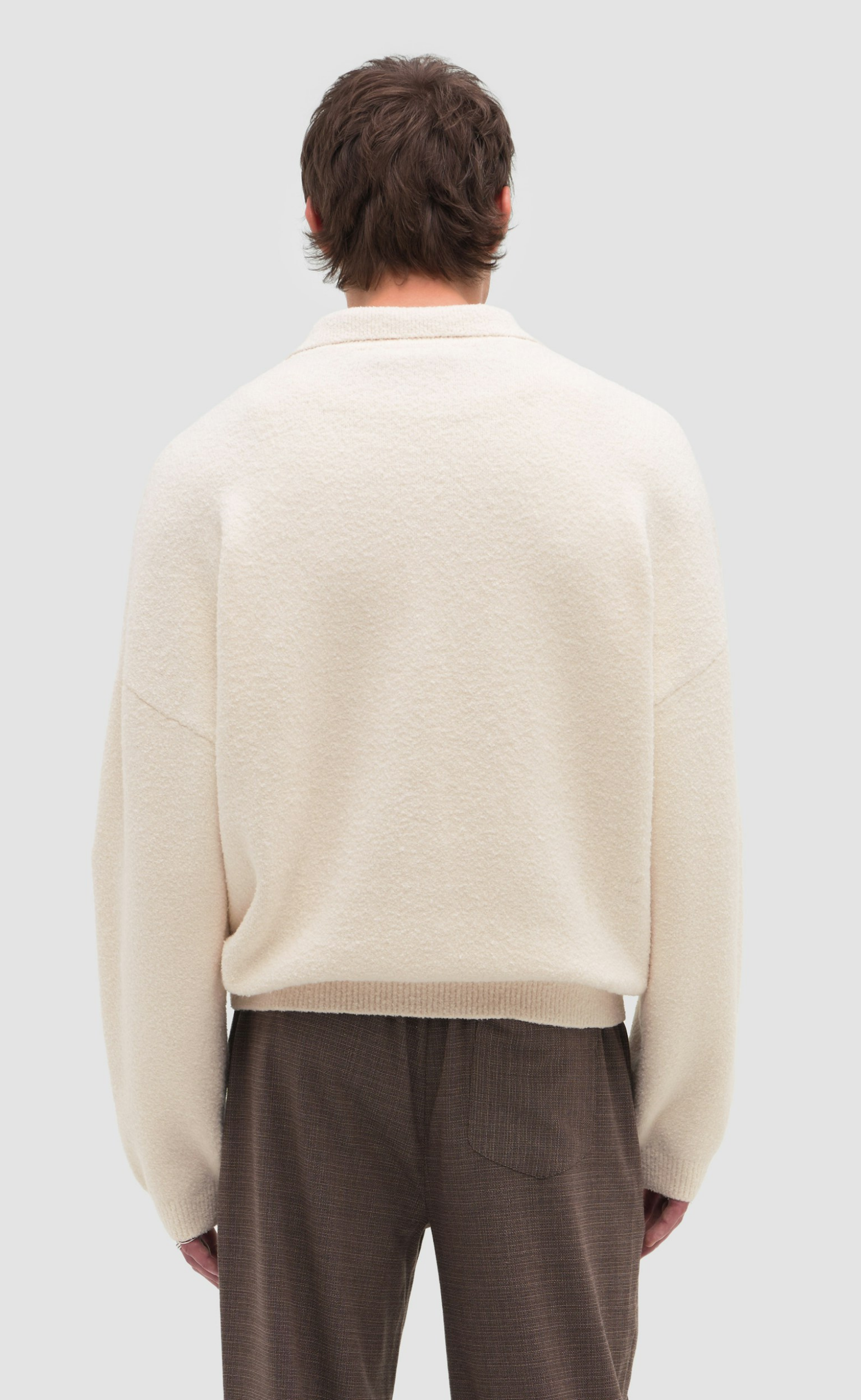 LEV V2 POLO GARDENIA SWEATER