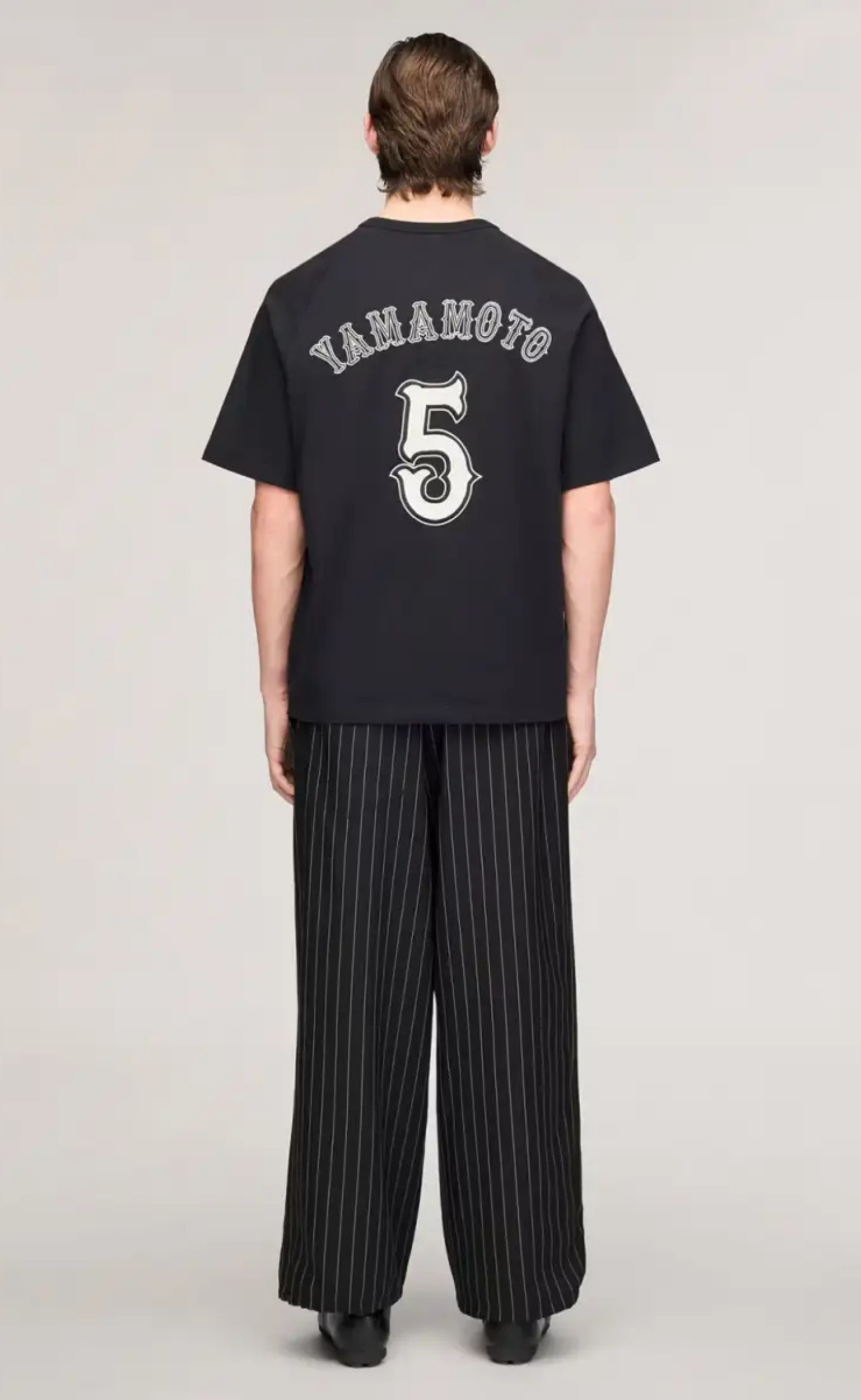 Y-3 ELITE 5 GFX COTTON BLACK T-SHIRT
