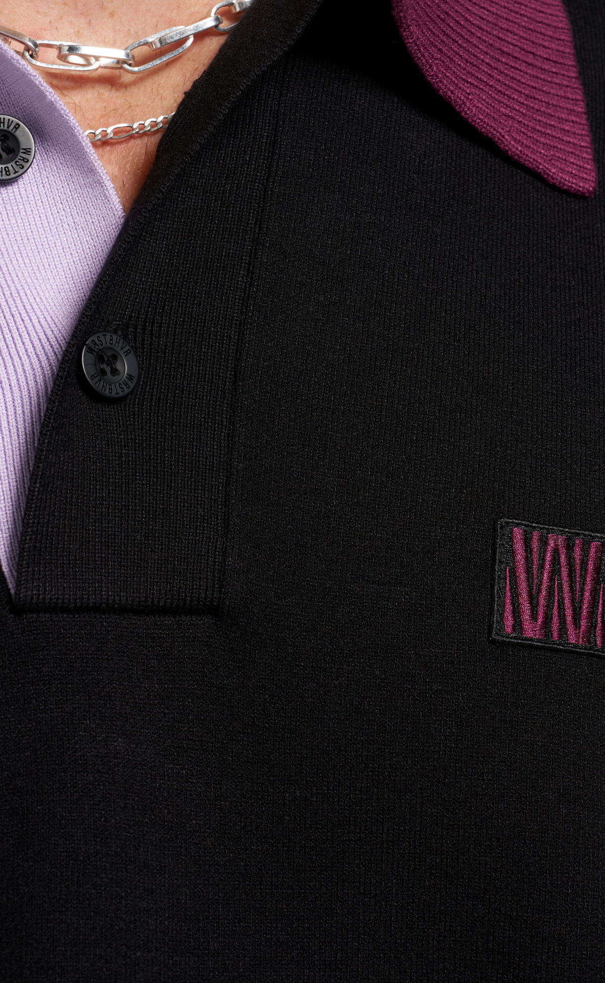 LEV V2 POLO BLACK LONGSLEEVE