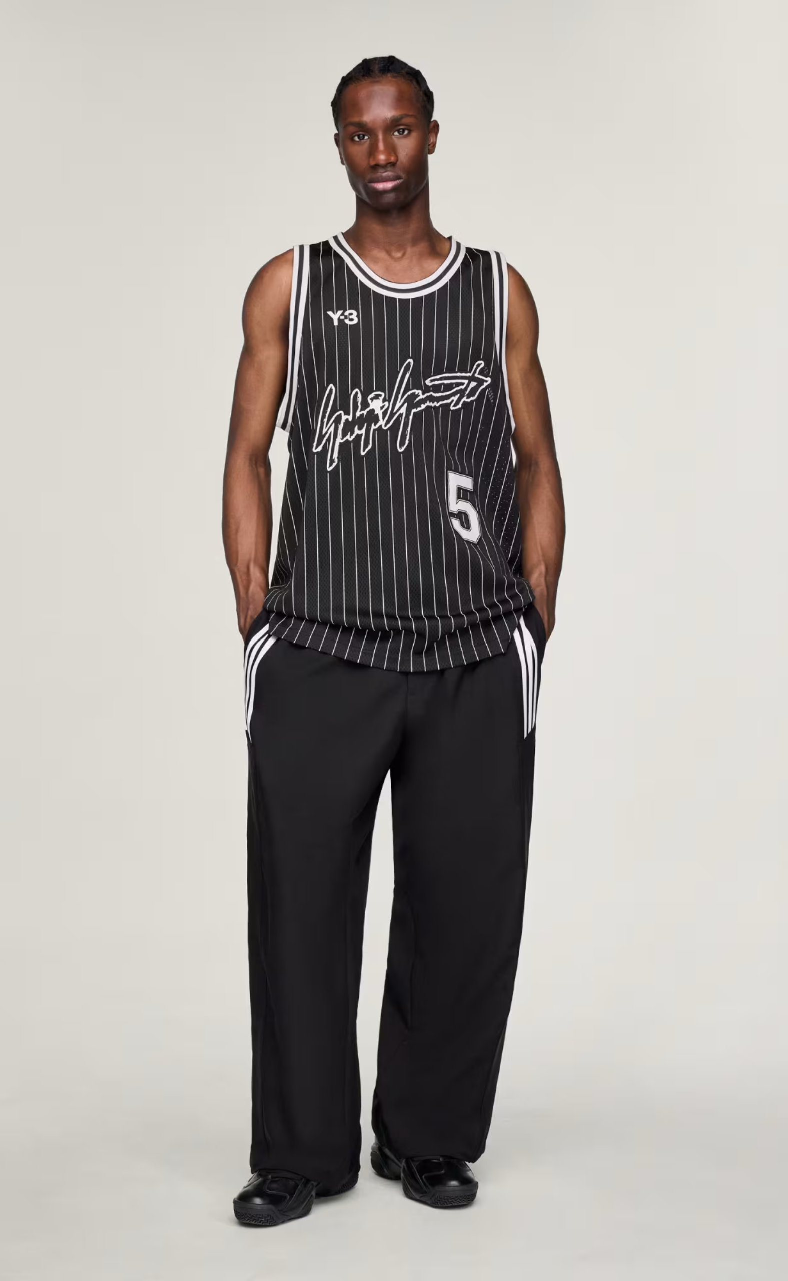 Y-3 EDWARDS BASKETBALL BLACK TANK TOP