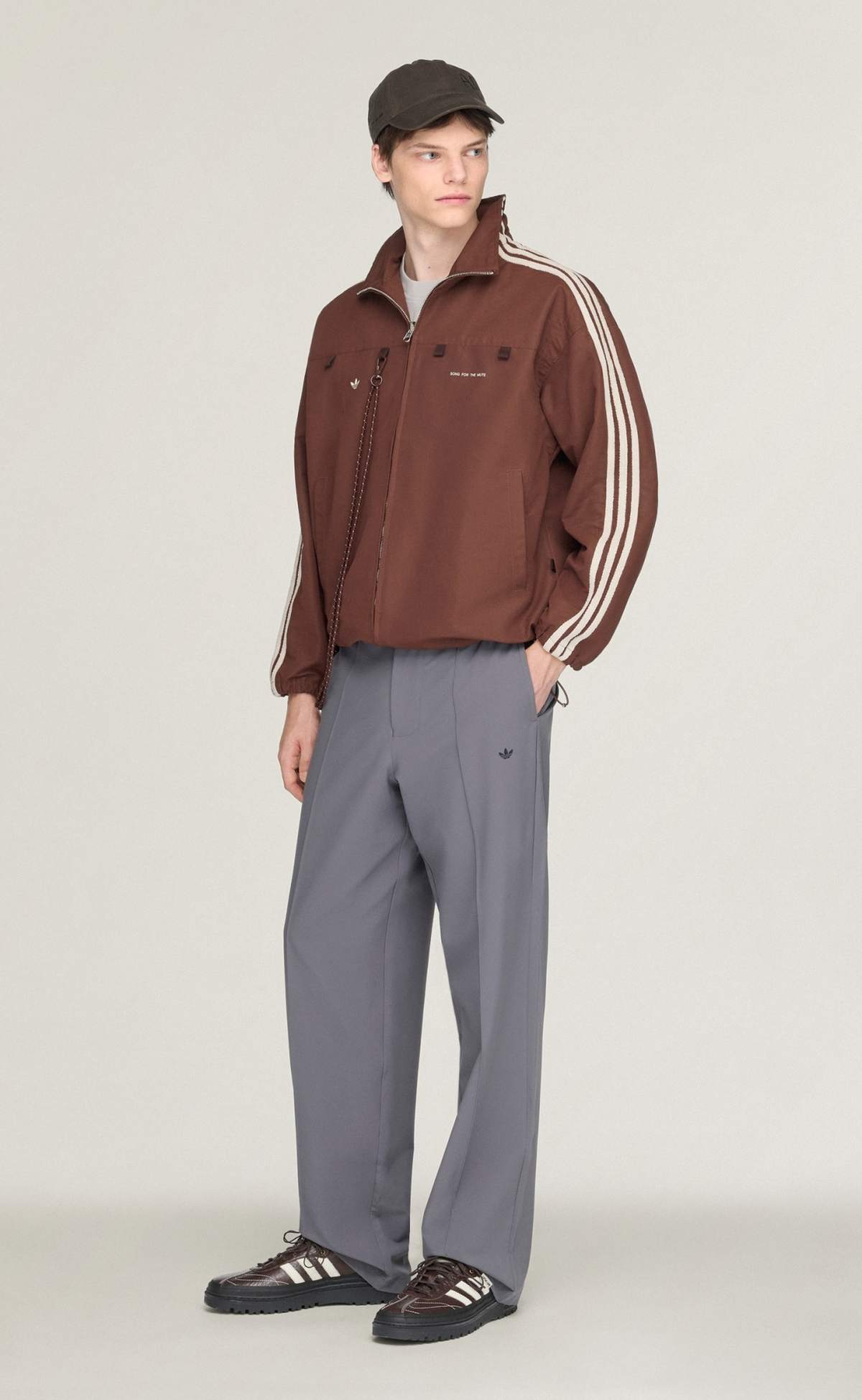 SONG FOR THE MUTE 007 TRACK TOP BROWN JACKET