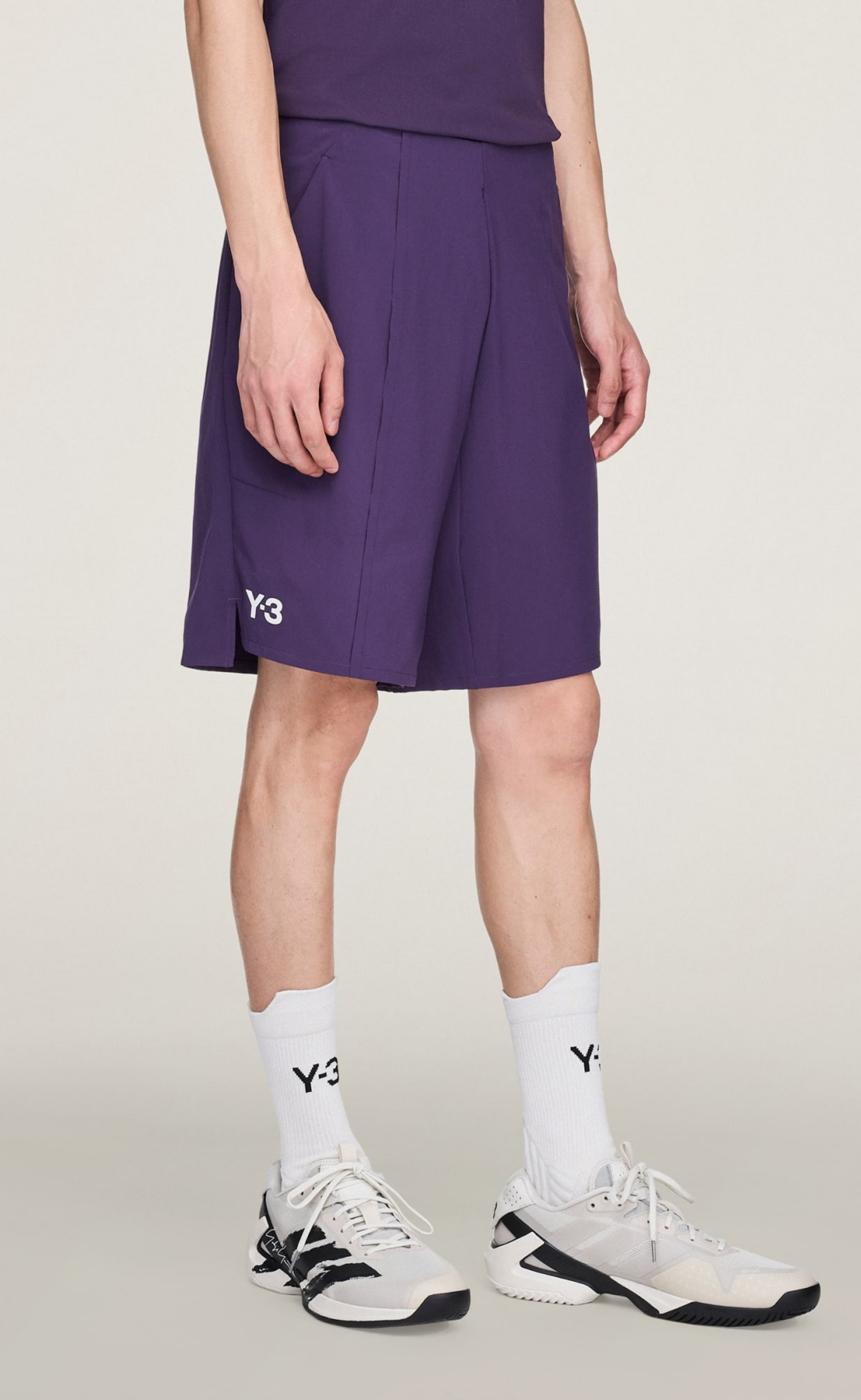 Y-3 TENNIS PRO ERGO PURPLE SHORTS