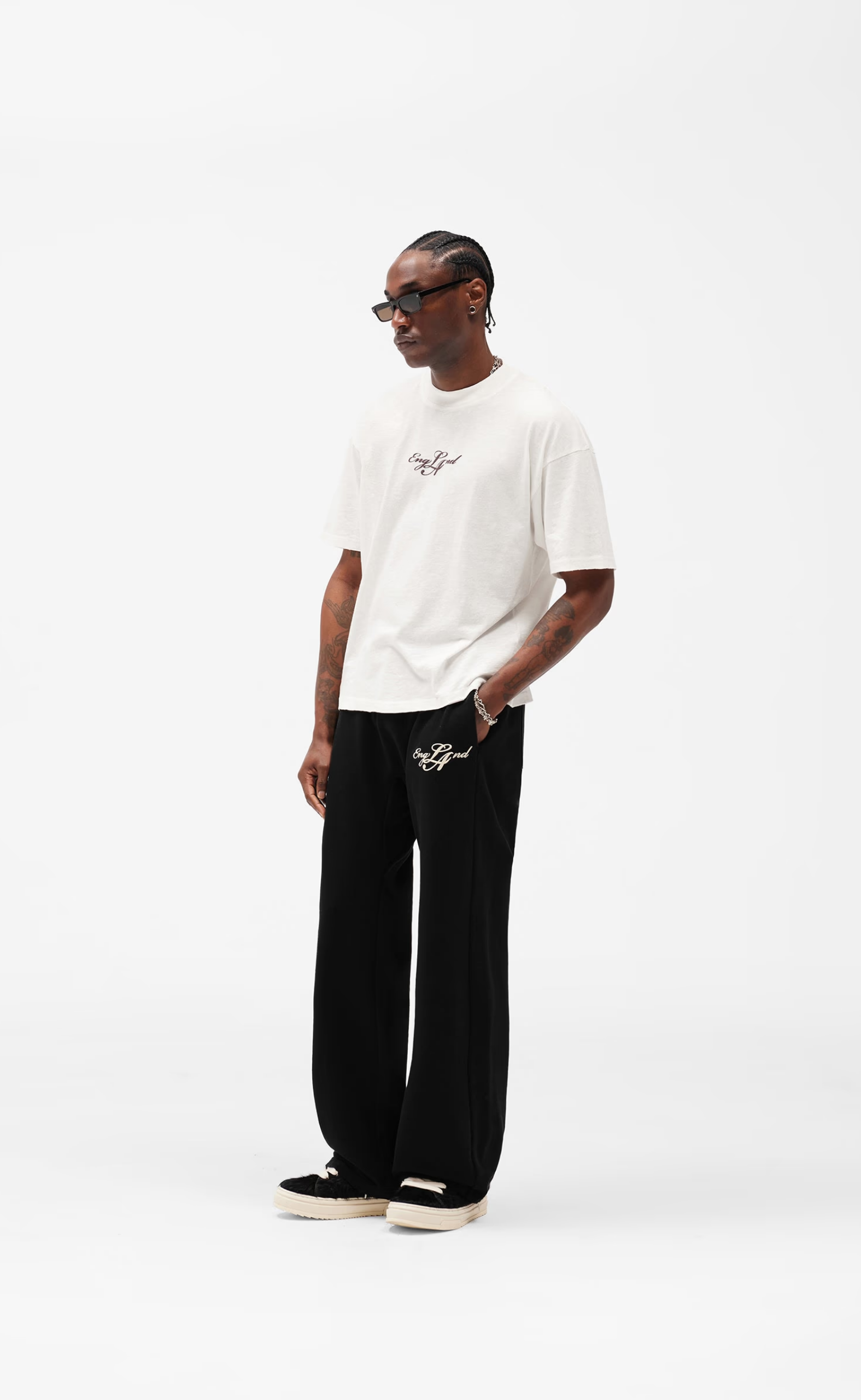 ENGLAND FLAT WHITE T-SHIRT