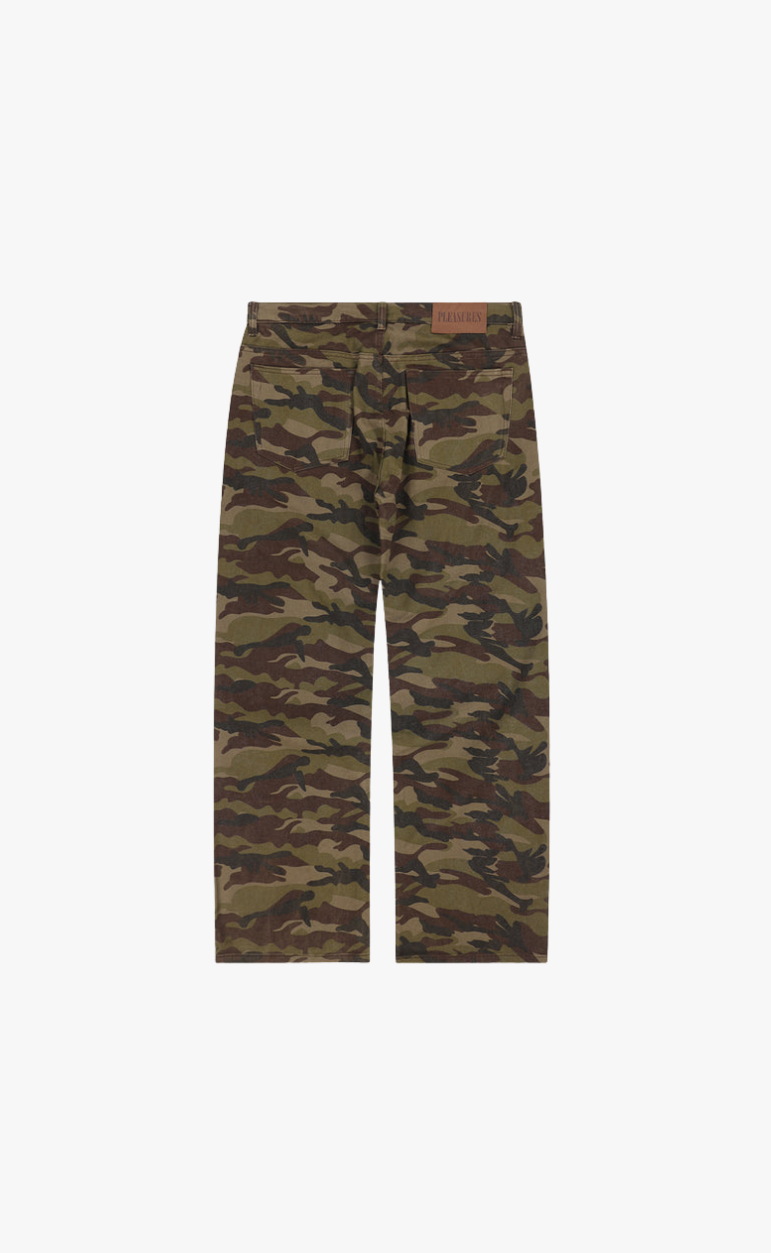 CAMO FLARE OLIVE JEANS