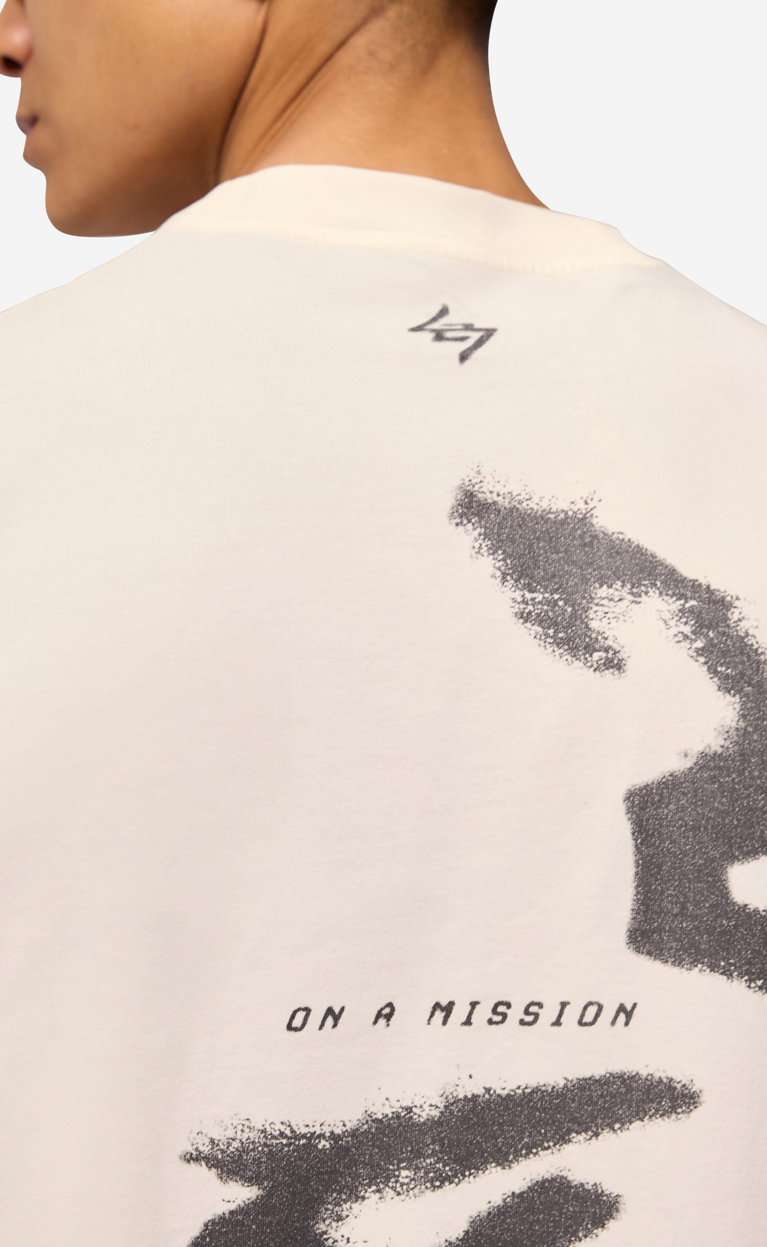 247 MOTION OVERSIZED FLAT WHITE T-SHIRT