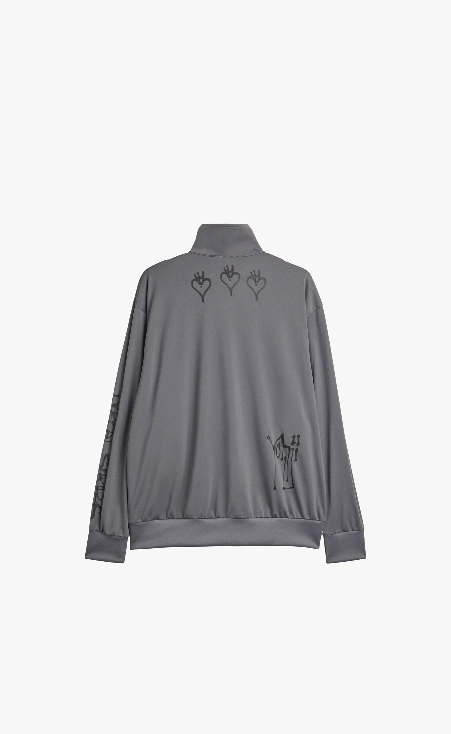 Y-3 CHITO GRAPHIC TRACK TOP GREY HOODIE