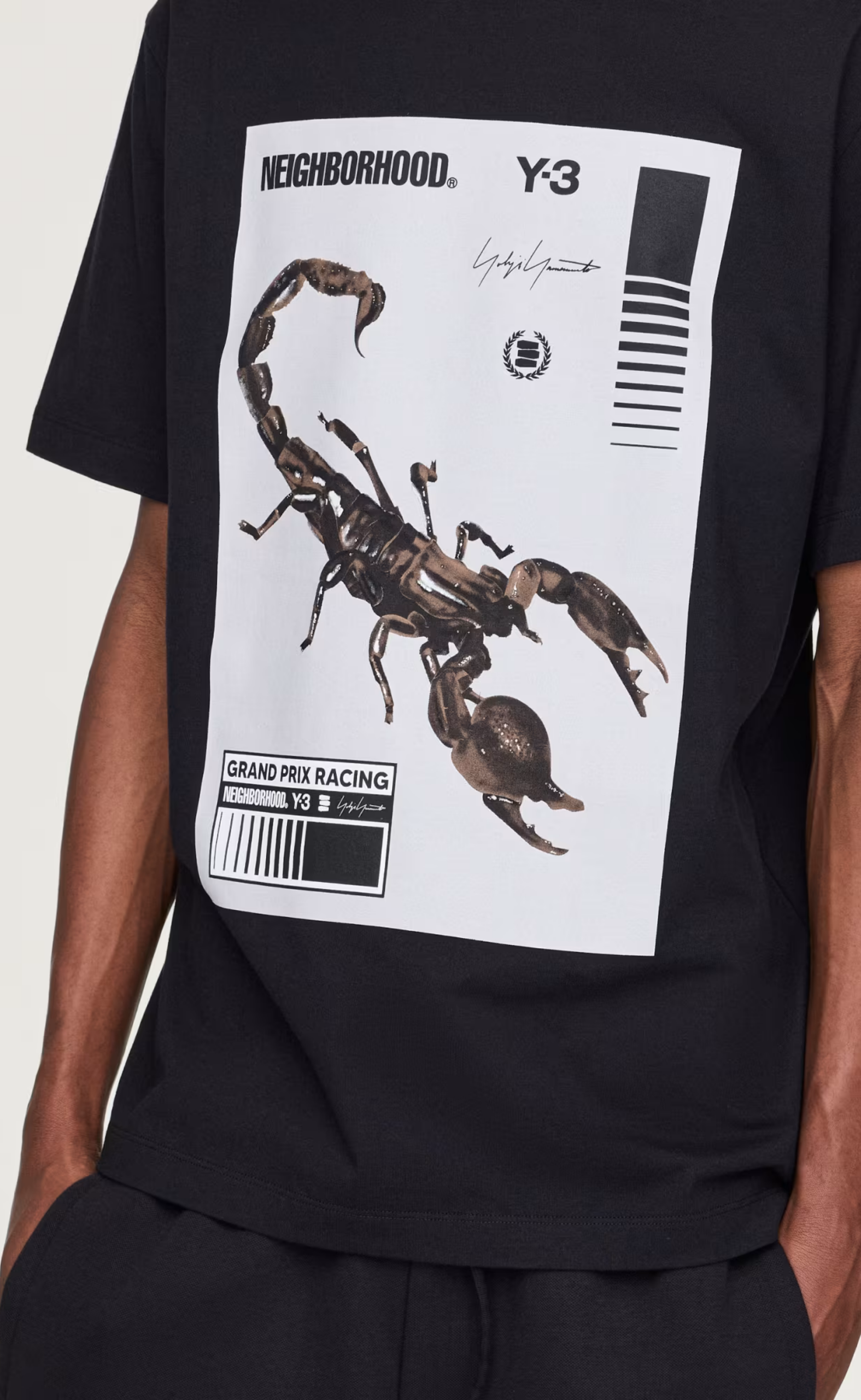 Y-3 NBHD GRAPHIC BLACK T-SHIRT