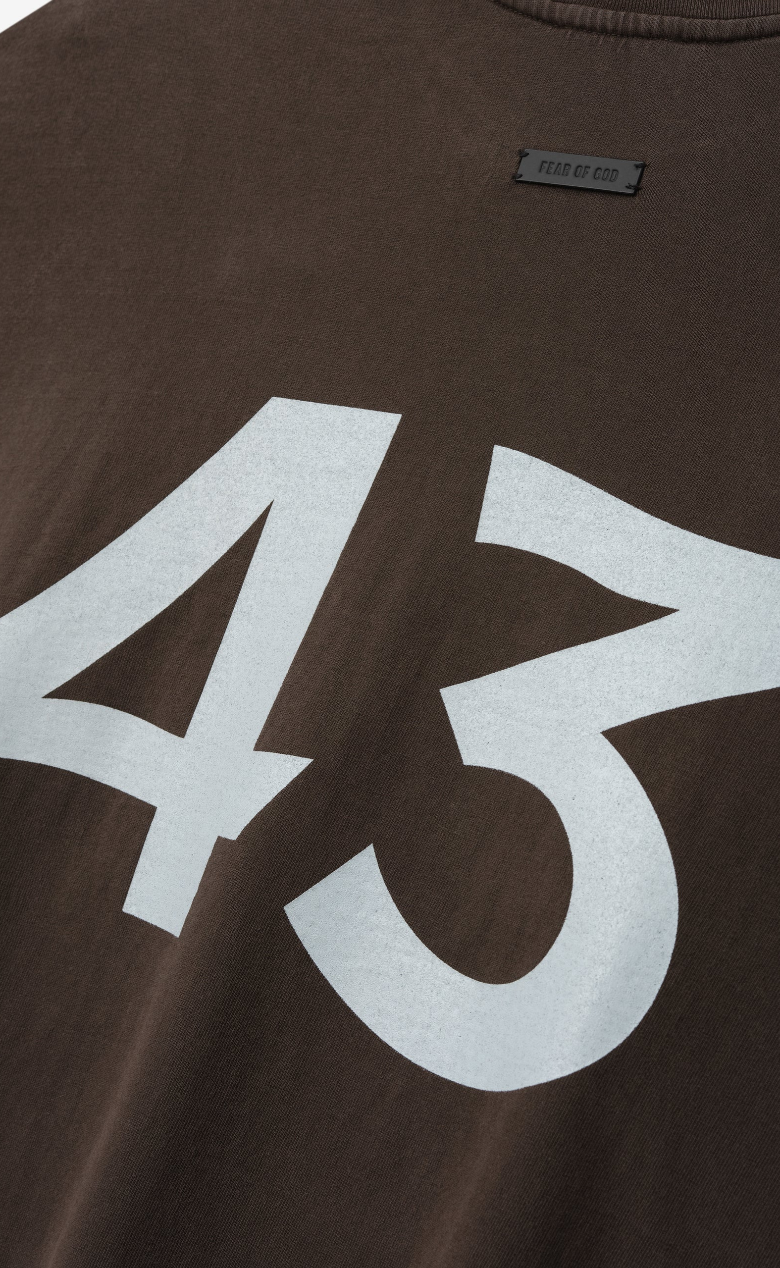 FEAR OF GOD 43 DARK BROWN T-SHIRT