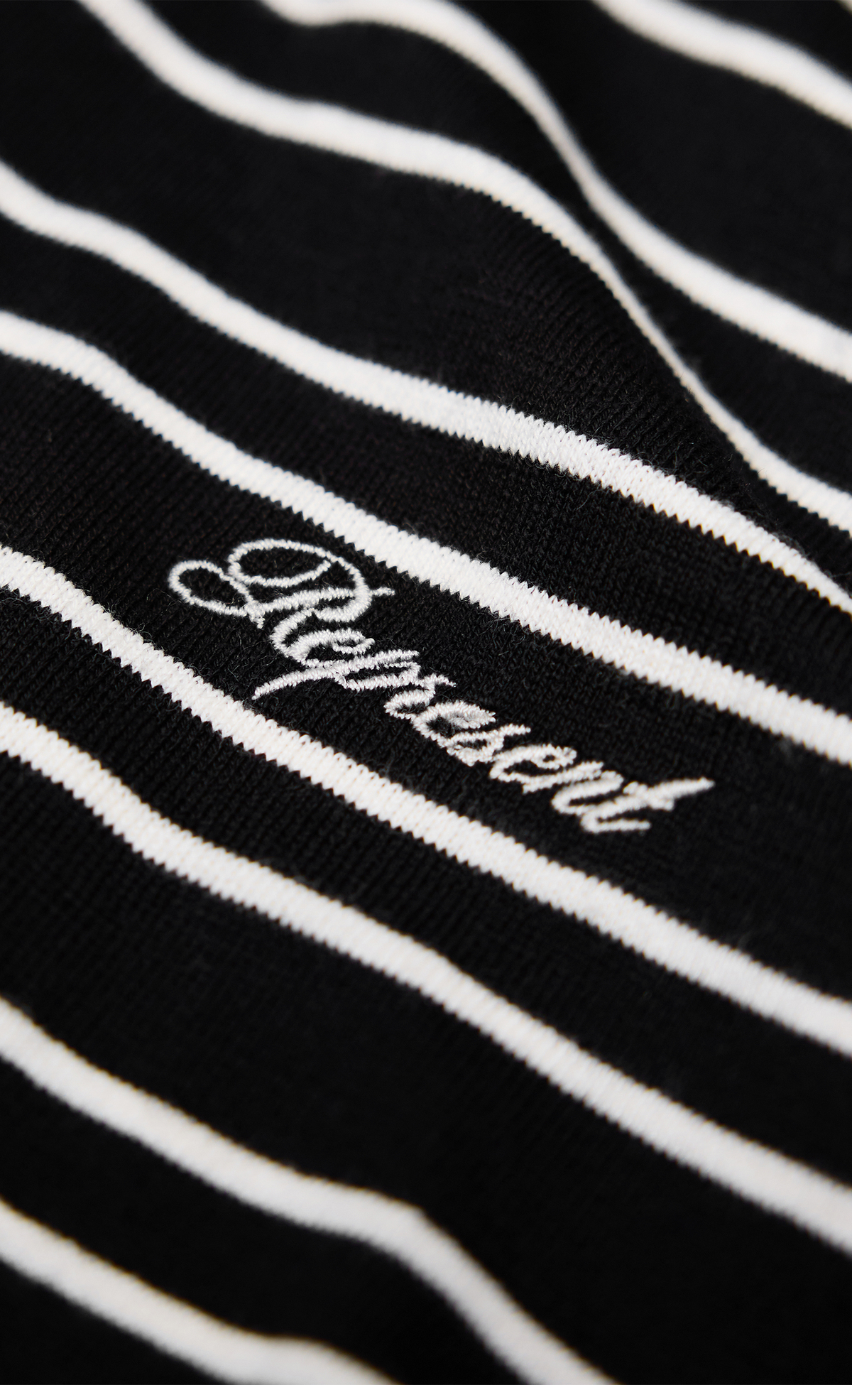 CALIFORNIA STRIPED POLO JET BLACK T-SHIRT