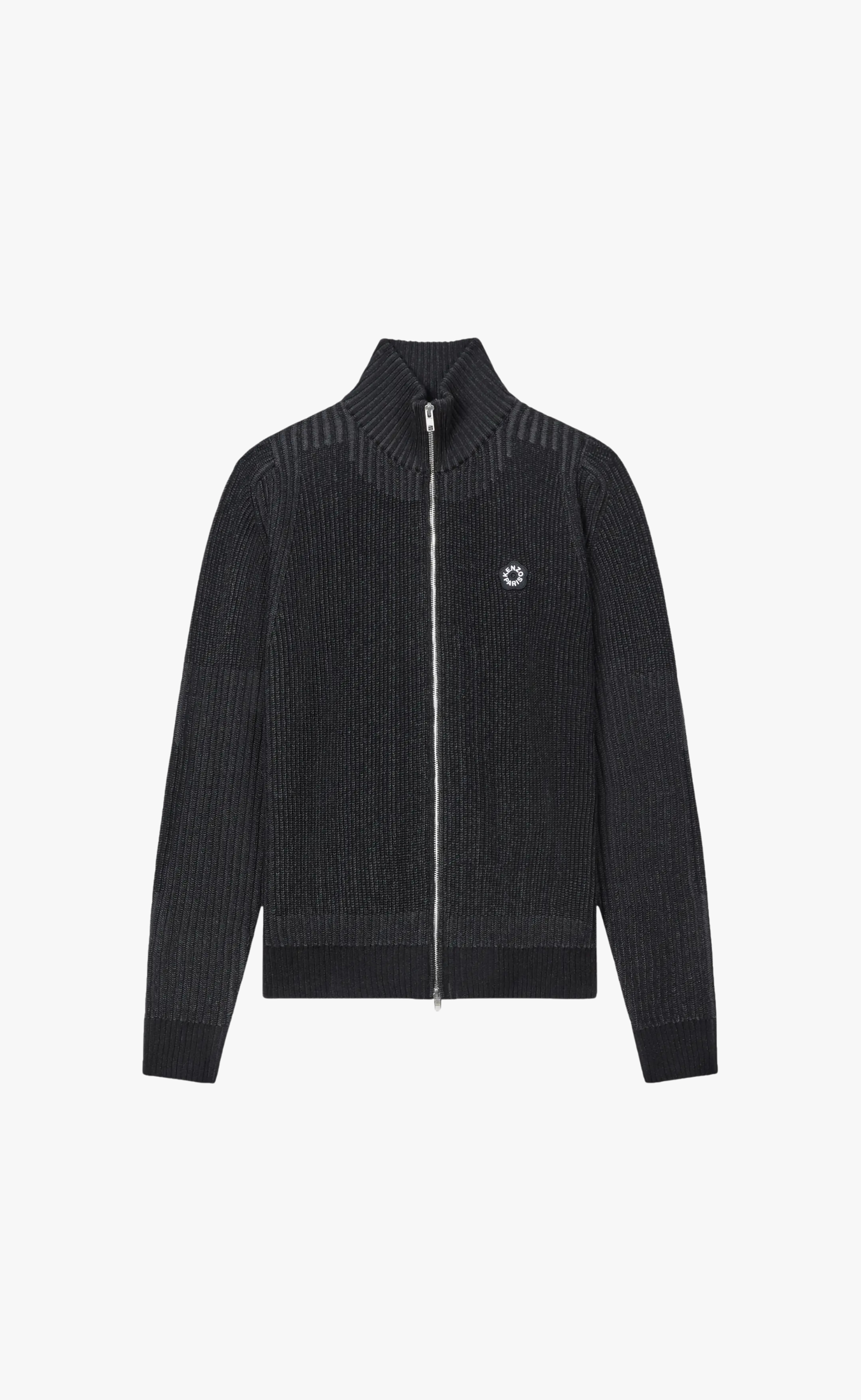BOKE FLOWER 2.0 ZIPPED CARDIGAN BLACK CARDIGAN