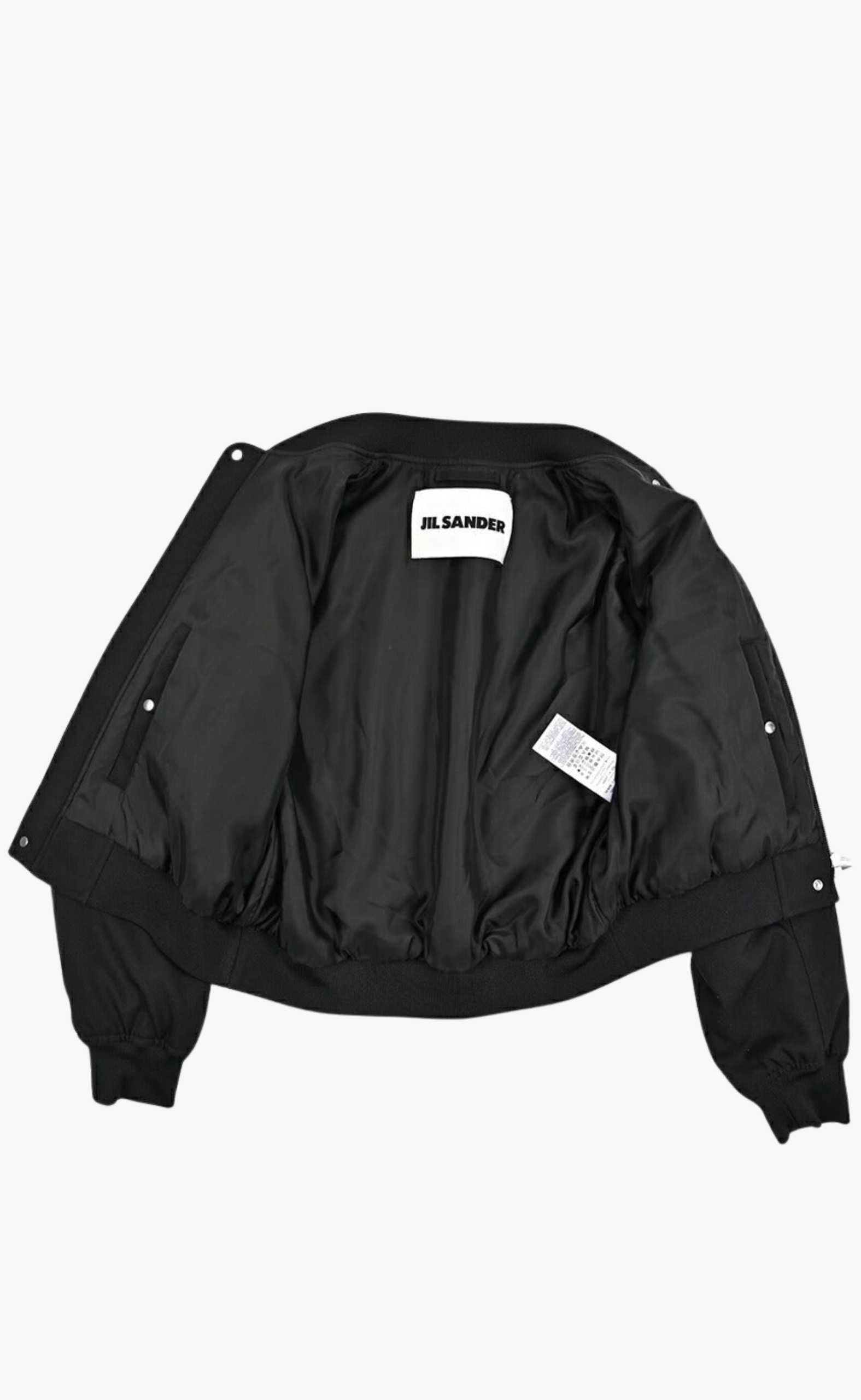 PADDED BOMBER BLACK JACKET