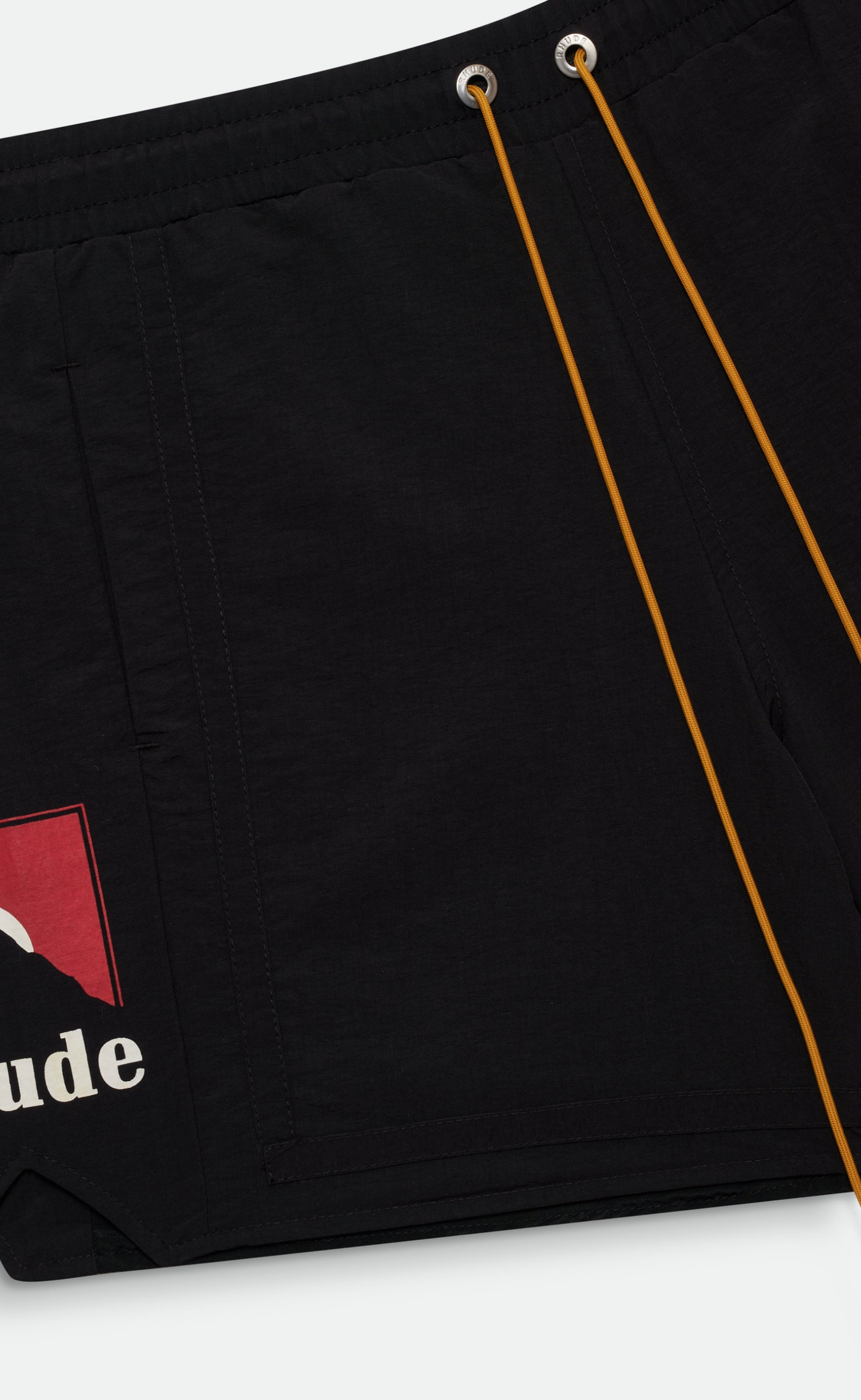 MOONLIGHT LOGO BLACK RED SHORTS