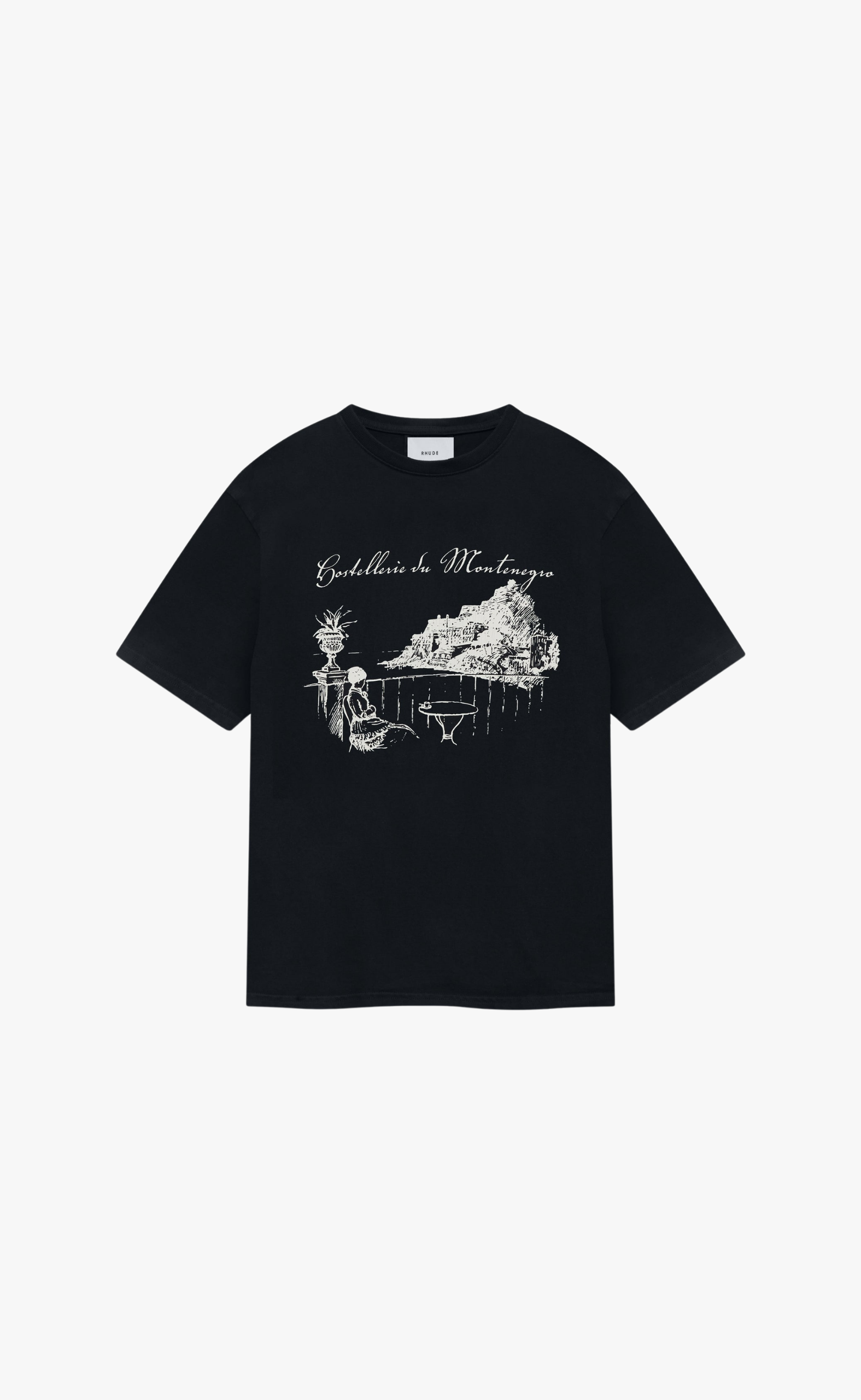 MONTENEGRO MORADA VINTAGE BLACK T-SHIRT