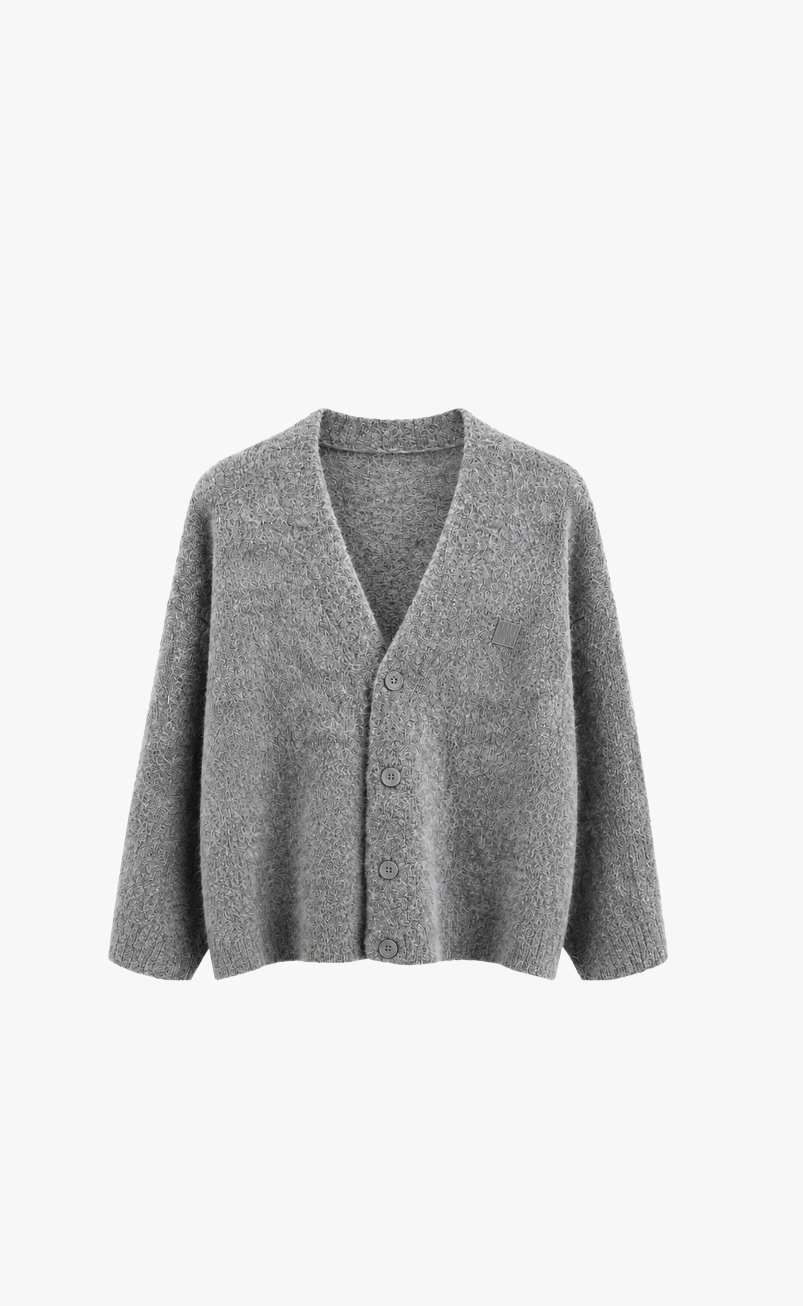 RASO V2 GREY MELANGE CARDIGAN