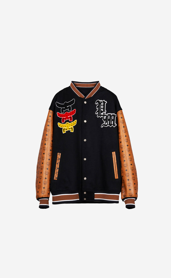P M VARSITY JKT JACKET BLACK