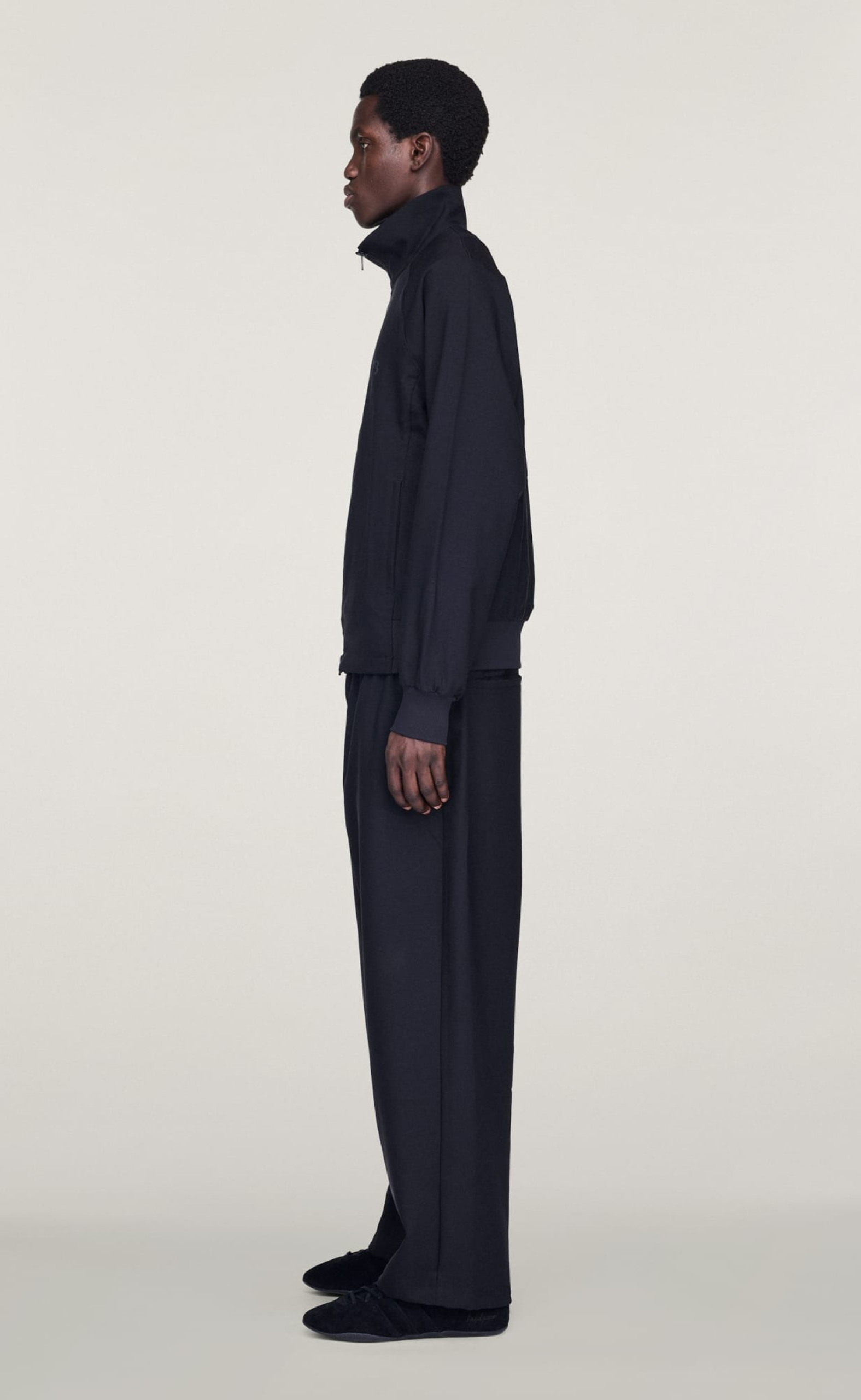 SPORT UNIFORM TRACK TOP BLACK HOODIE