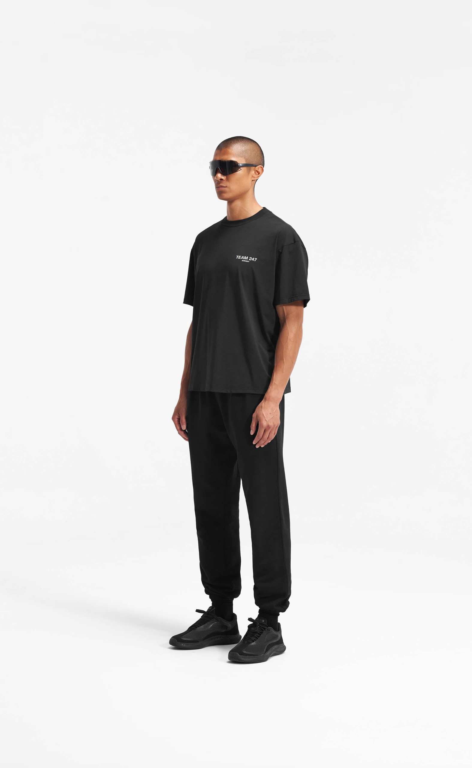 TEAM 247 OVERSIZED BLACK T-SHIRT