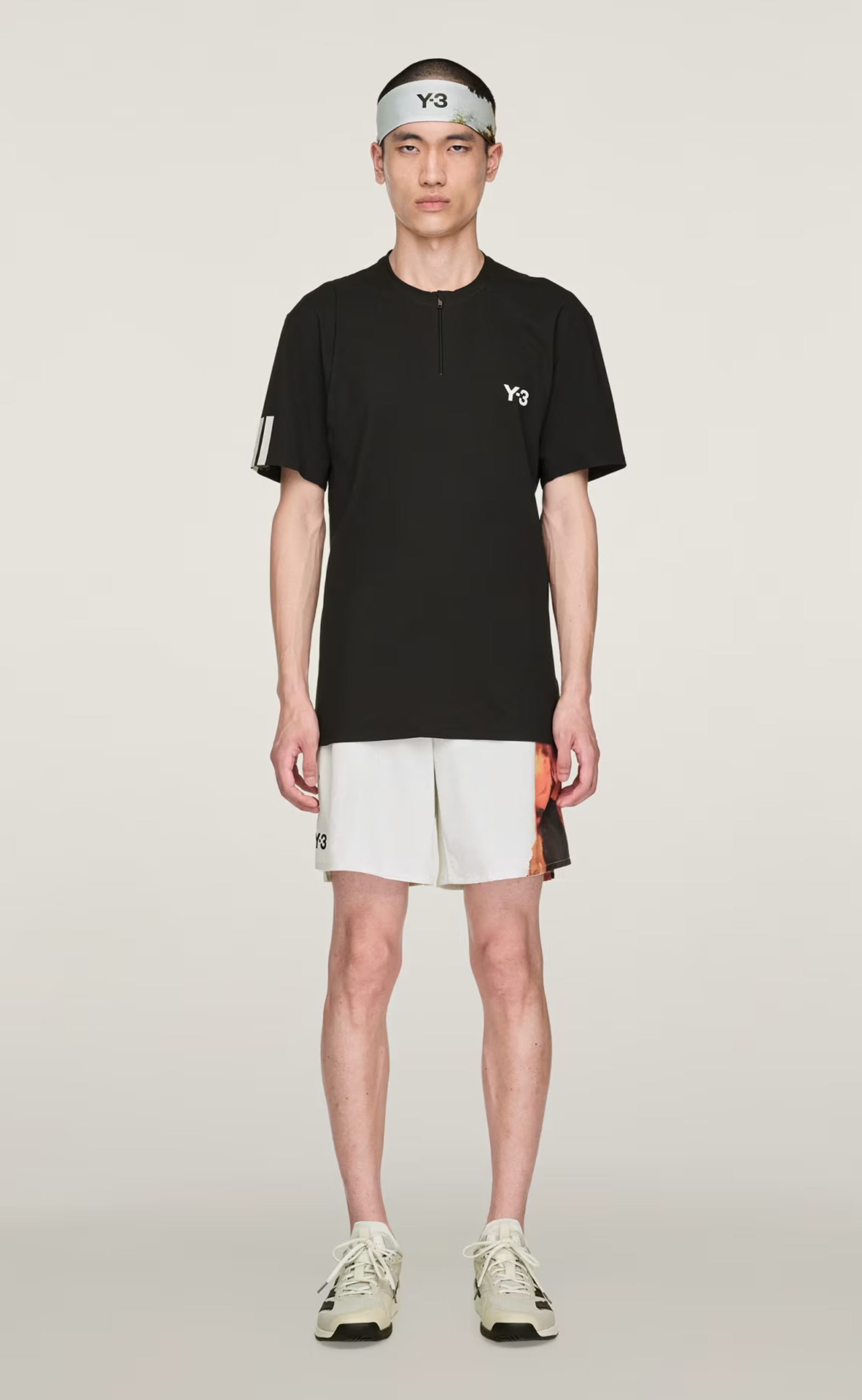 Y-3 TENNIS BLACK SHORTS