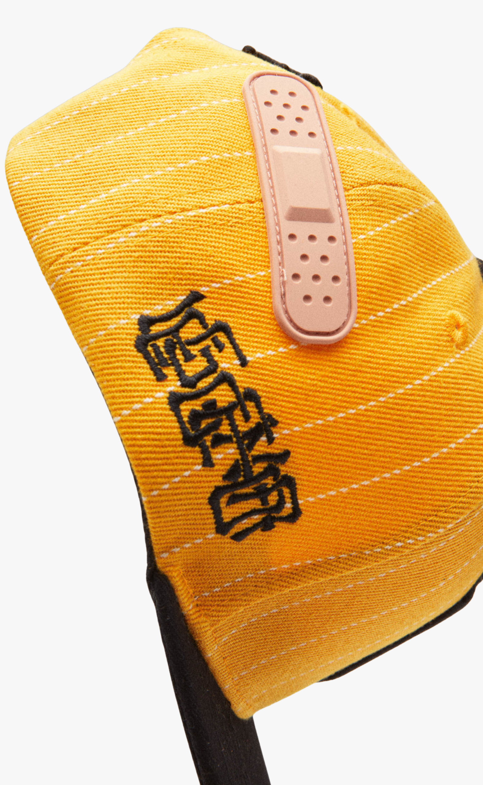 PINSTRIPE BASEBALL YELLOW BLACK HAT